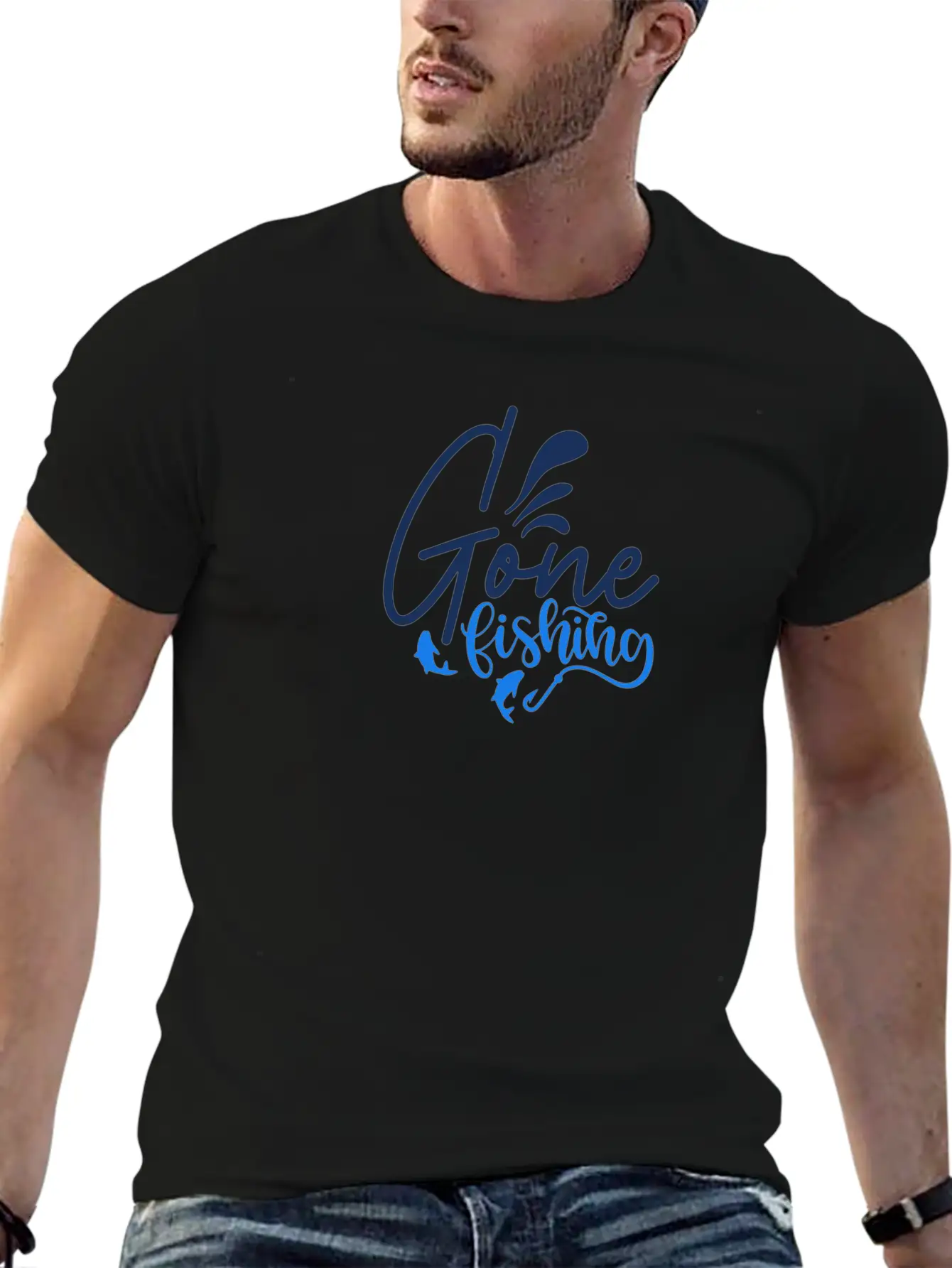 Novelty Fishing Gone Fishing Stylish Everyday T-Shirt – Unisex Basic Cotton Tee