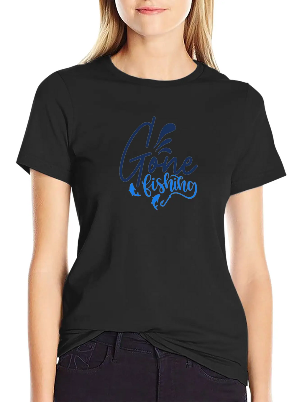 Novelty Fishing Gone Fishing Stylish Everyday T-Shirt – Unisex Basic Cotton Tee
