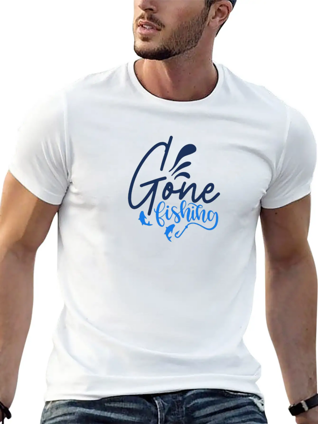 Novelty Fishing Gone Fishing Stylish Everyday T-Shirt – Unisex Basic Cotton Tee