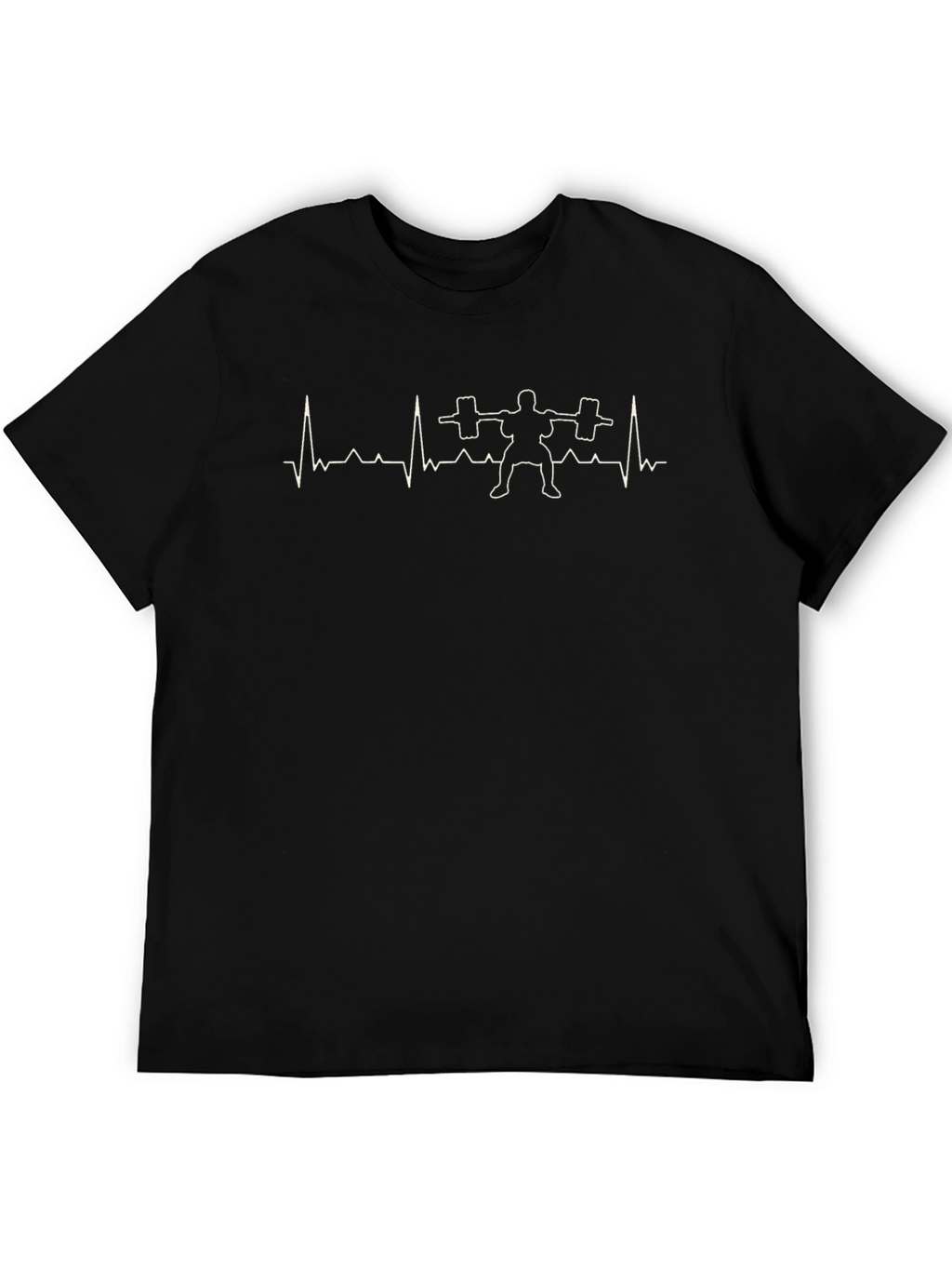Weightlifting Heartbeat Graphic T-Shirt