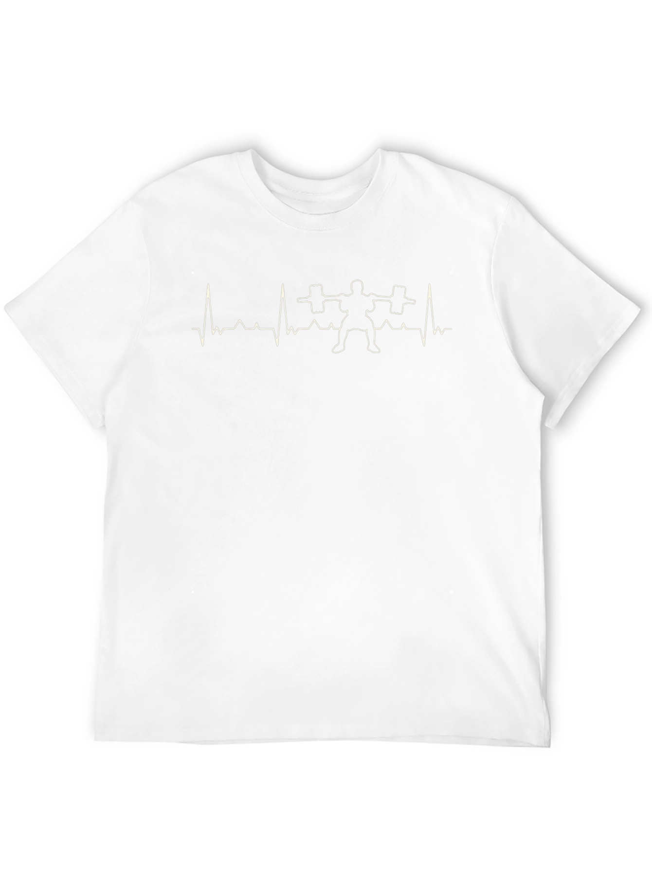 Weightlifting Heartbeat Graphic T-Shirt