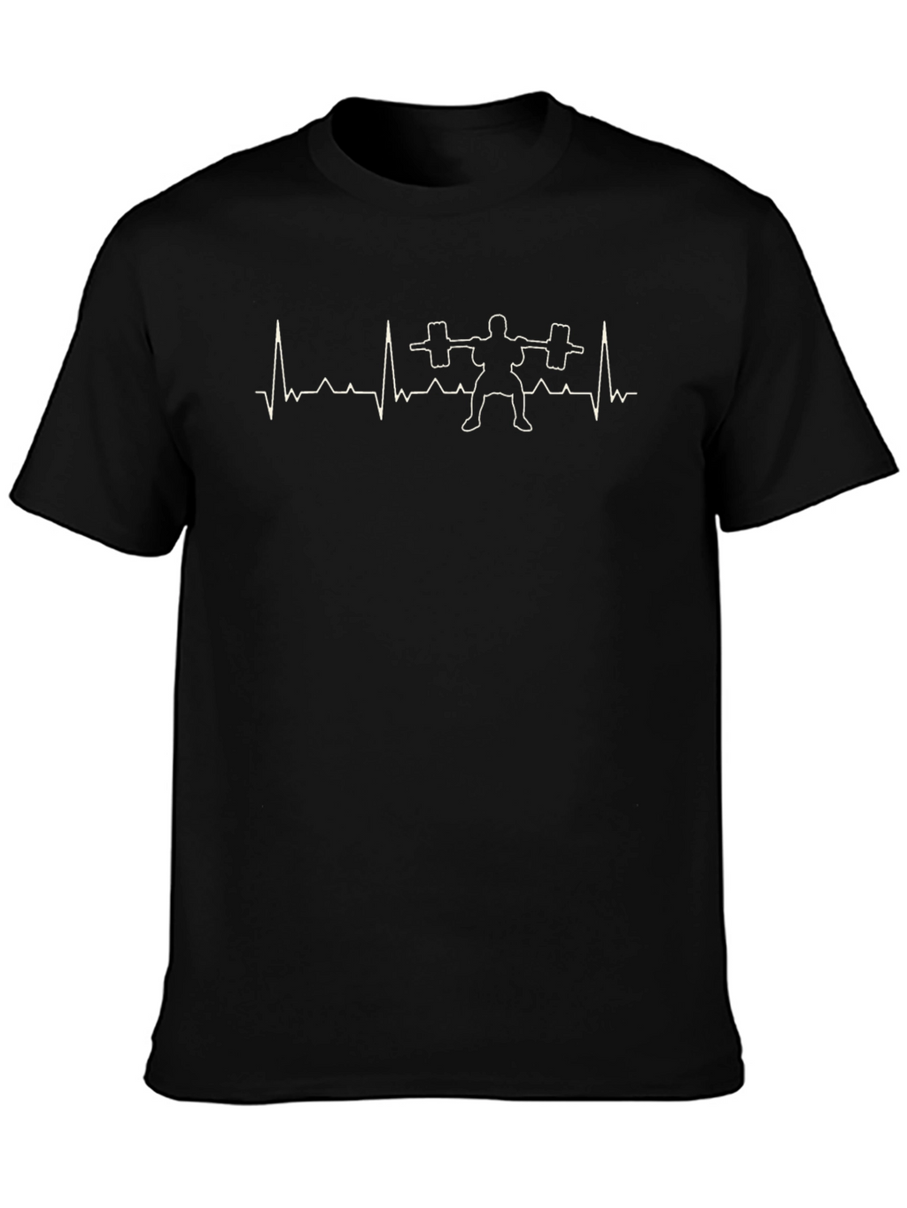 Weightlifting Heartbeat Graphic T-Shirt