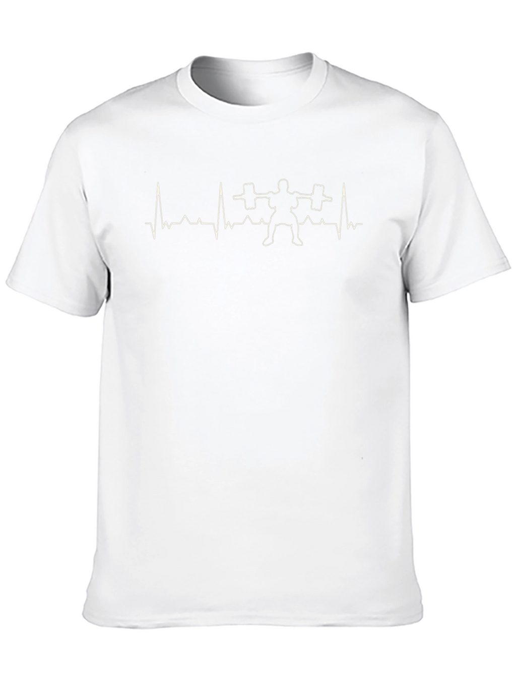 Weightlifting Heartbeat Graphic T-Shirt