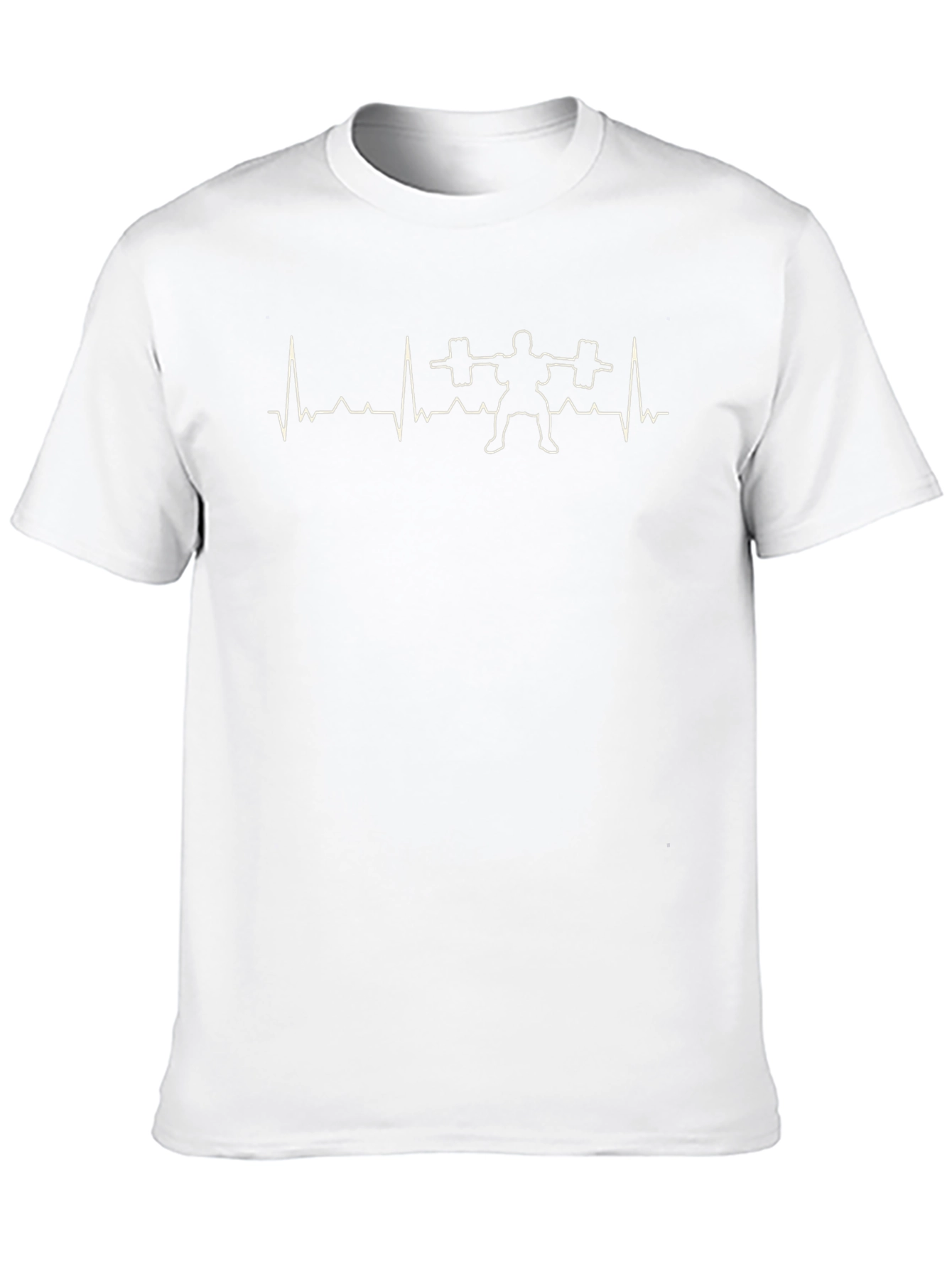 Weightlifting Heartbeat Graphic T-Shirt