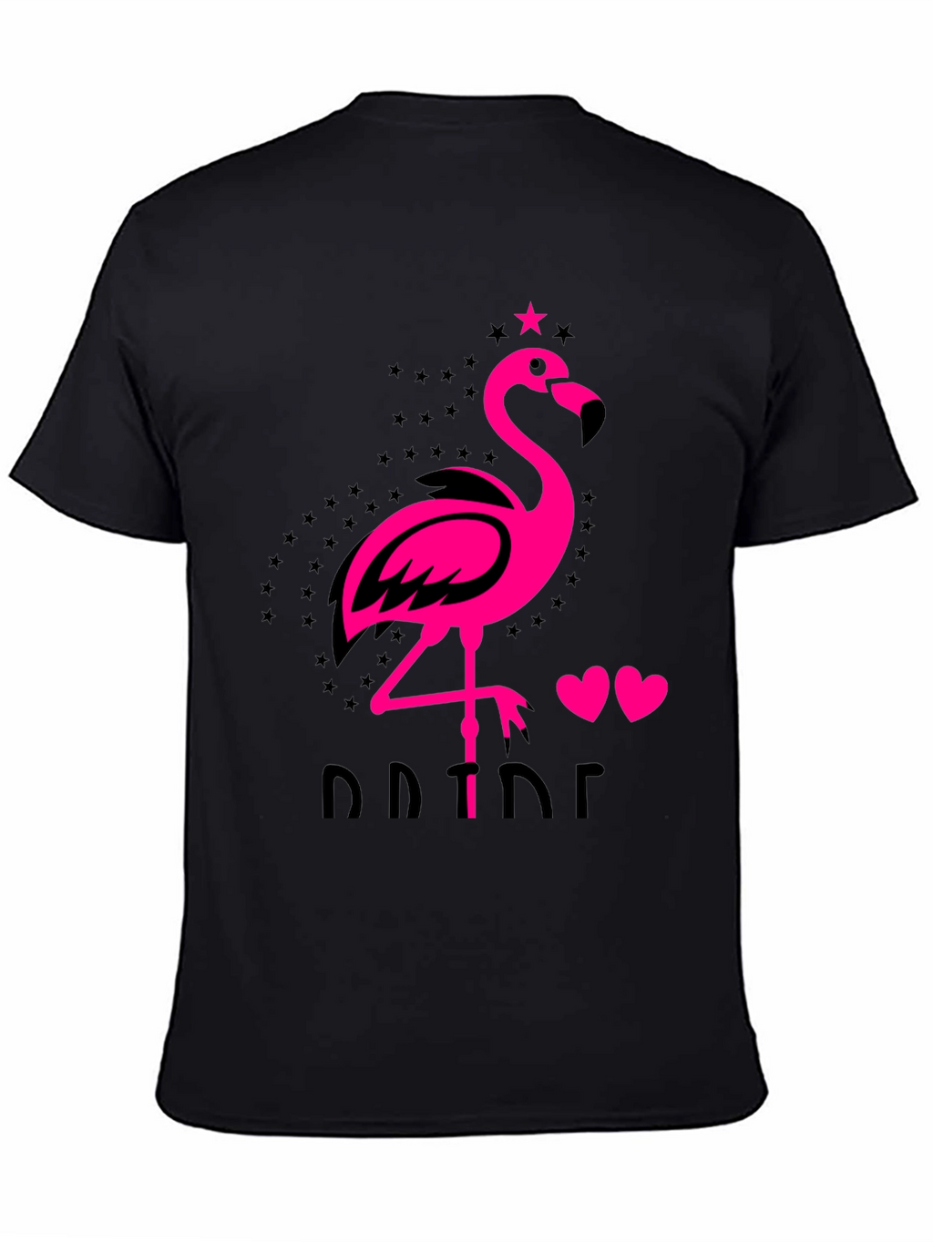 Flamingo Pride Graphic Tee - Mens Black T-Shirt