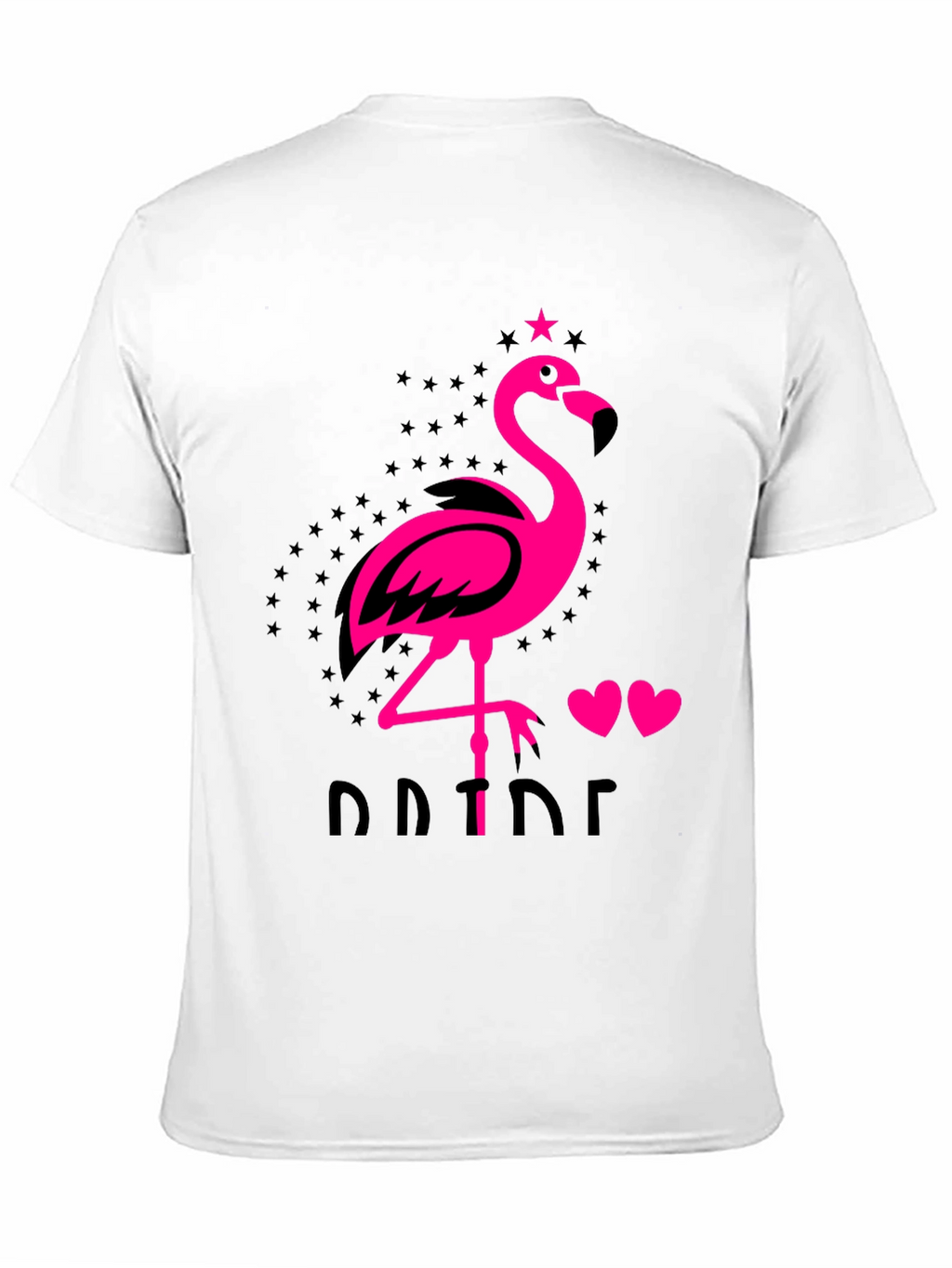 Flamingo Pride Graphic Tee - Mens Black T-Shirt