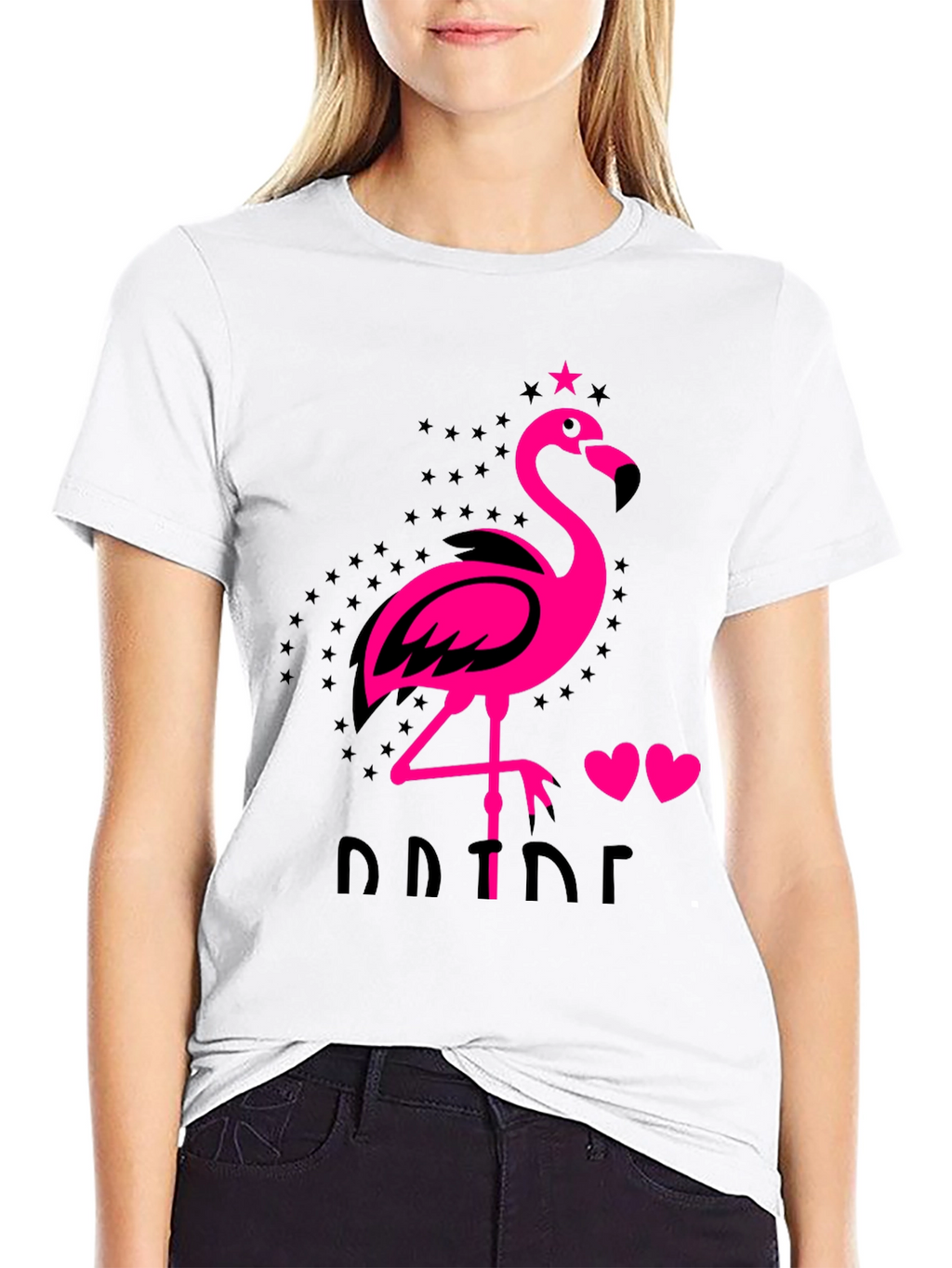 Flamingo Pride Graphic Tee - Mens Black T-Shirt