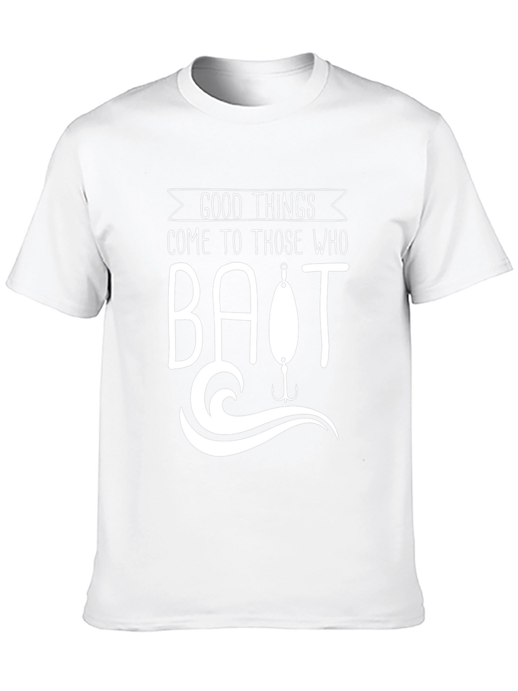 Good Things Bait Fishing Black Graphic T-Shirt