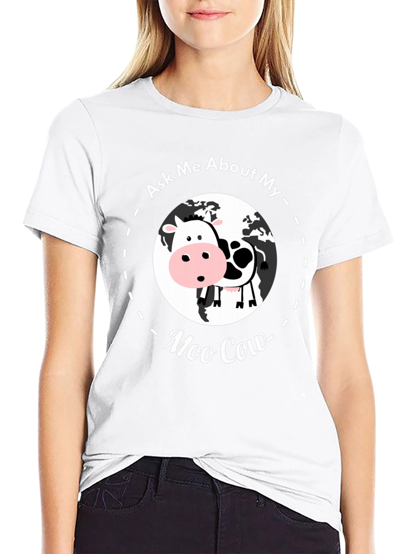 Ask Me About My Moo Cow T-Shirt