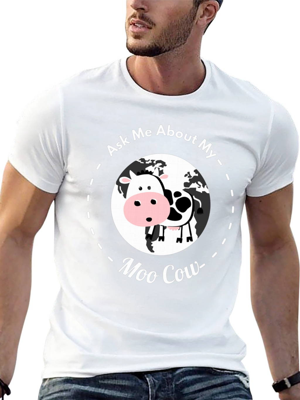 Ask Me About My Moo Cow T-Shirt