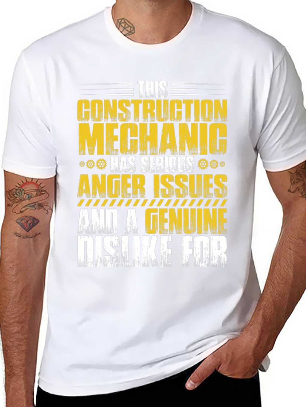 Construction Mechanic Anger Issues T-Shirt