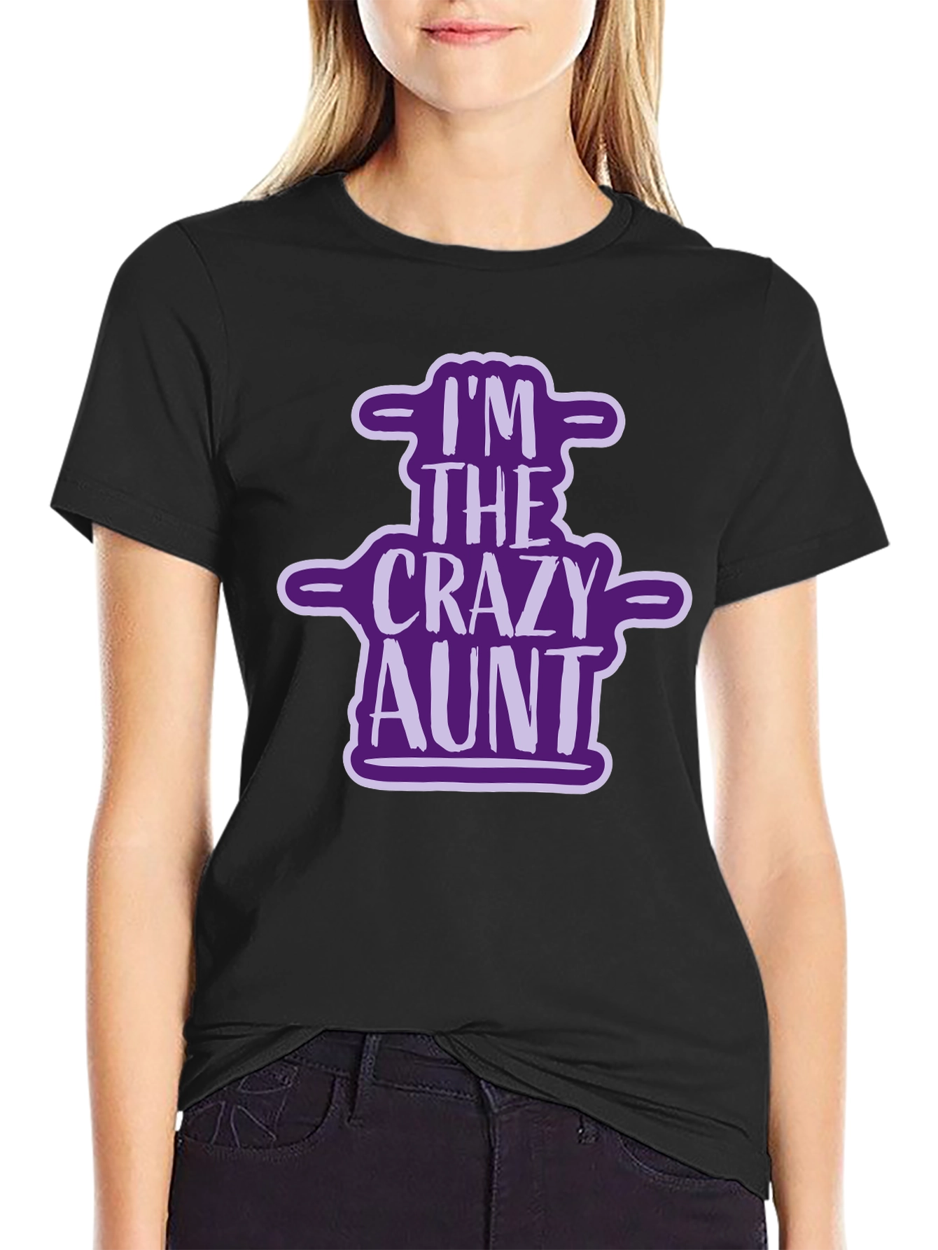 Crazy Aunt Graphic Tee - Novelty T-Shirt