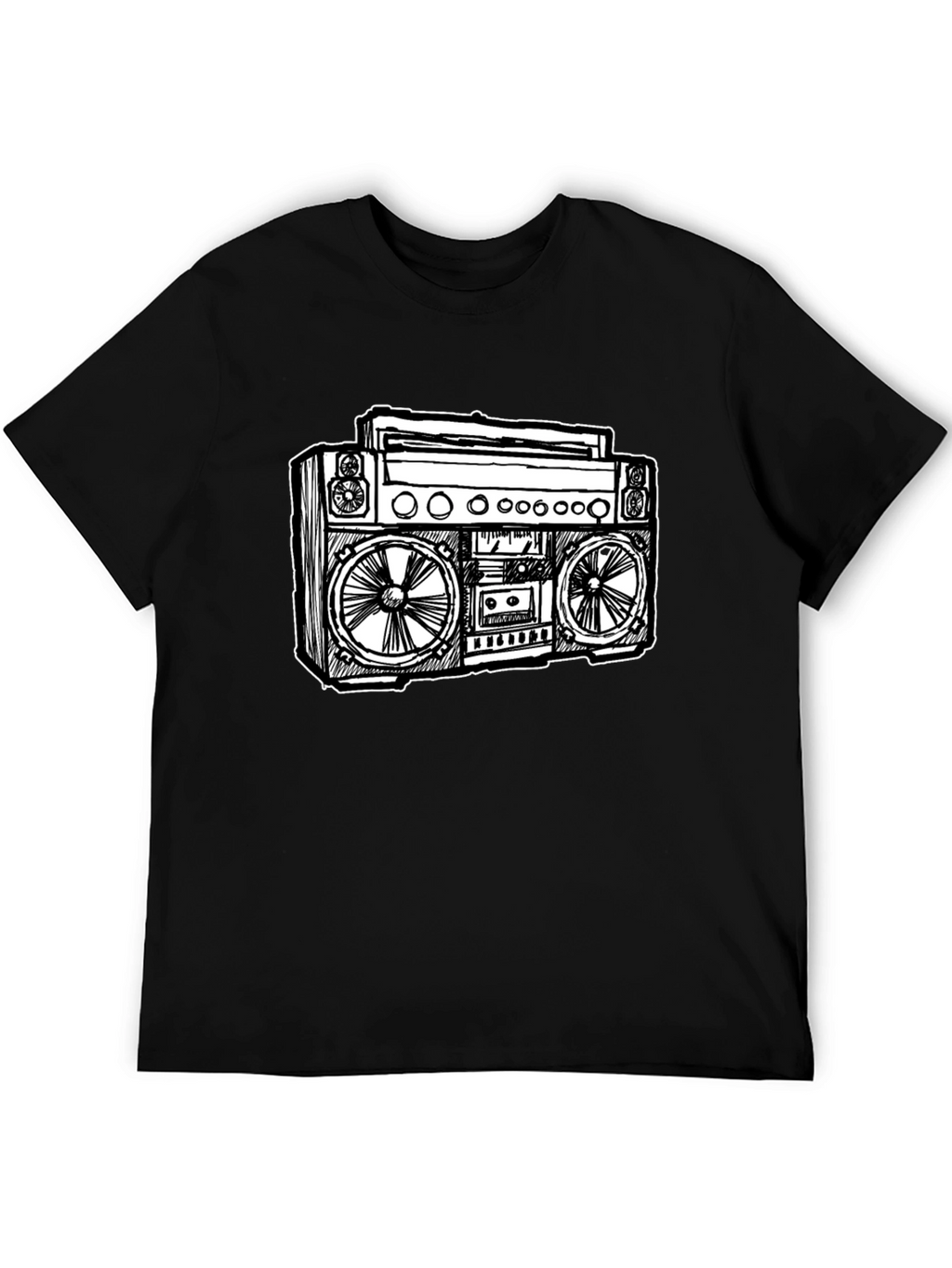 Retro Boombox Graphic T-Shirt