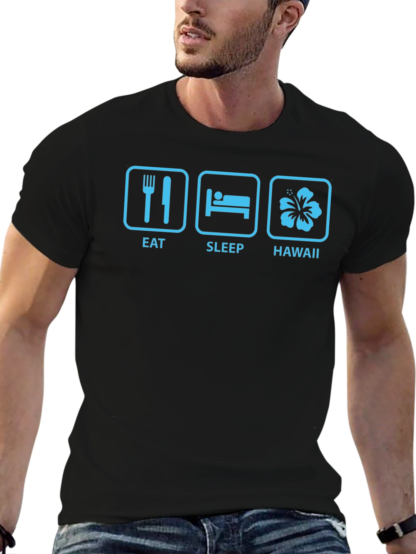 Eat Sleep Hawaii T-Shirt - Vacation Mode On!