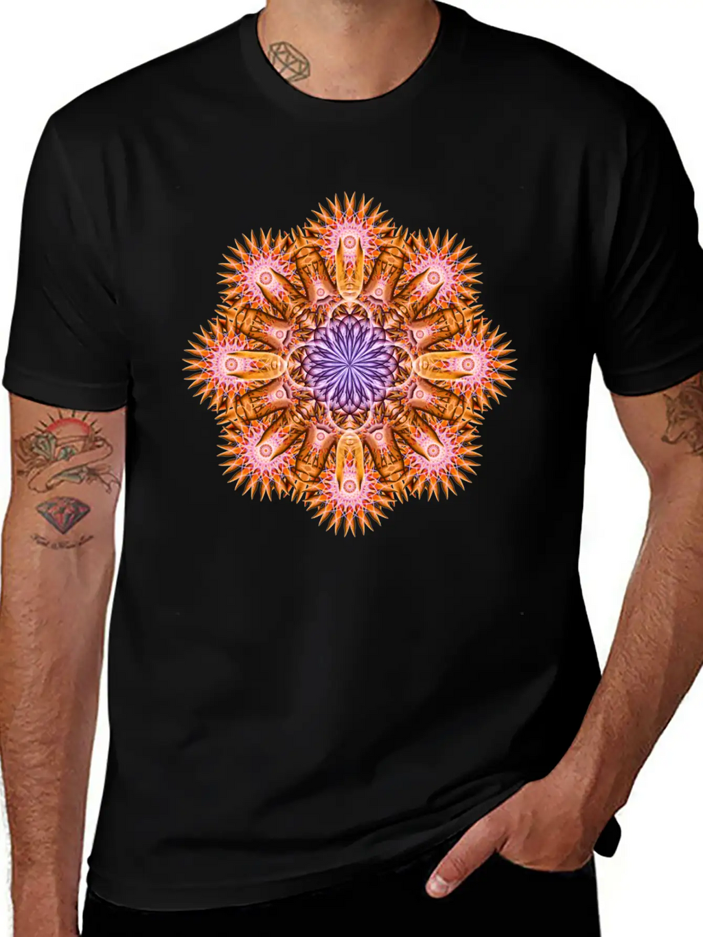 Nucleus Mandala Timeless Short Sleeve Tee – Comfy And Minimalist Design