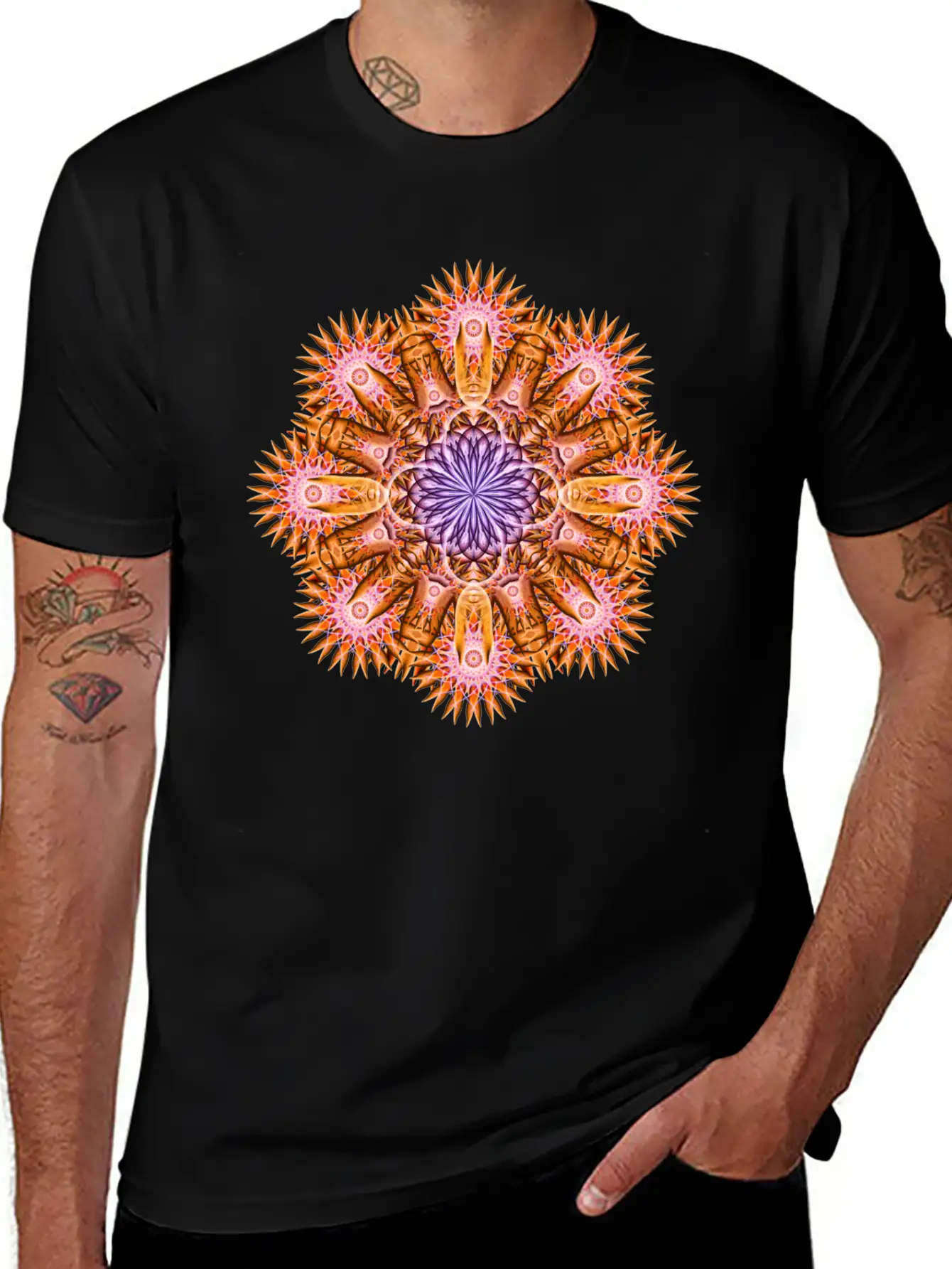 Nucleus Mandala Timeless Short Sleeve Tee – Comfy And Minimalist Design