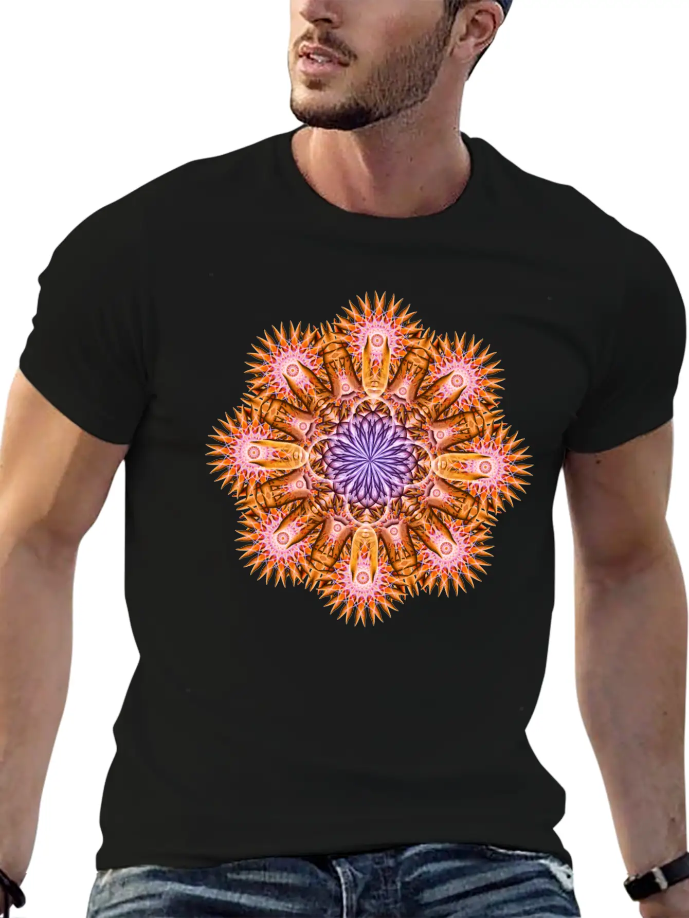 Nucleus Mandala Timeless Short Sleeve Tee – Comfy And Minimalist Design