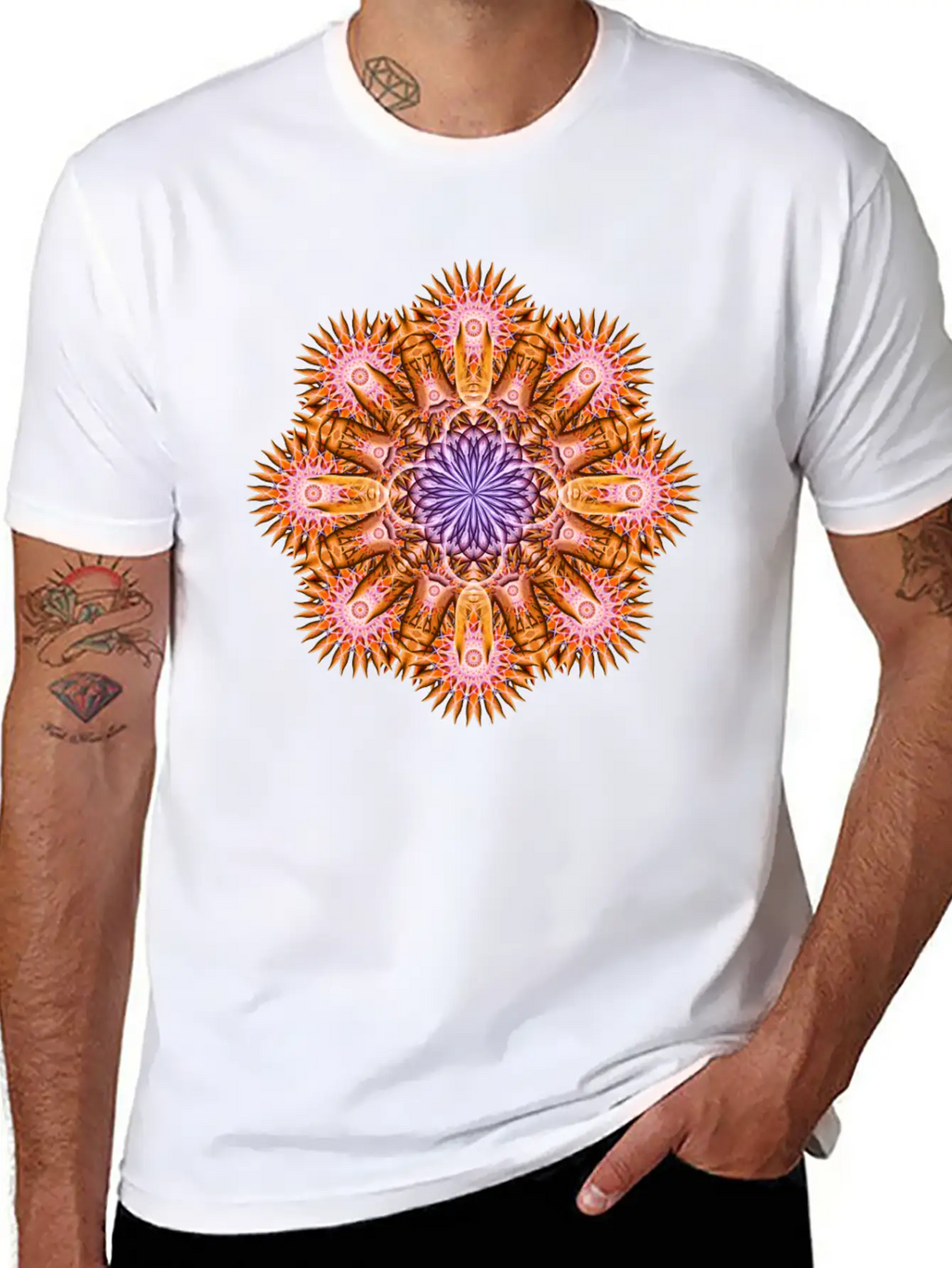 Nucleus Mandala Timeless Short Sleeve Tee – Comfy And Minimalist Design
