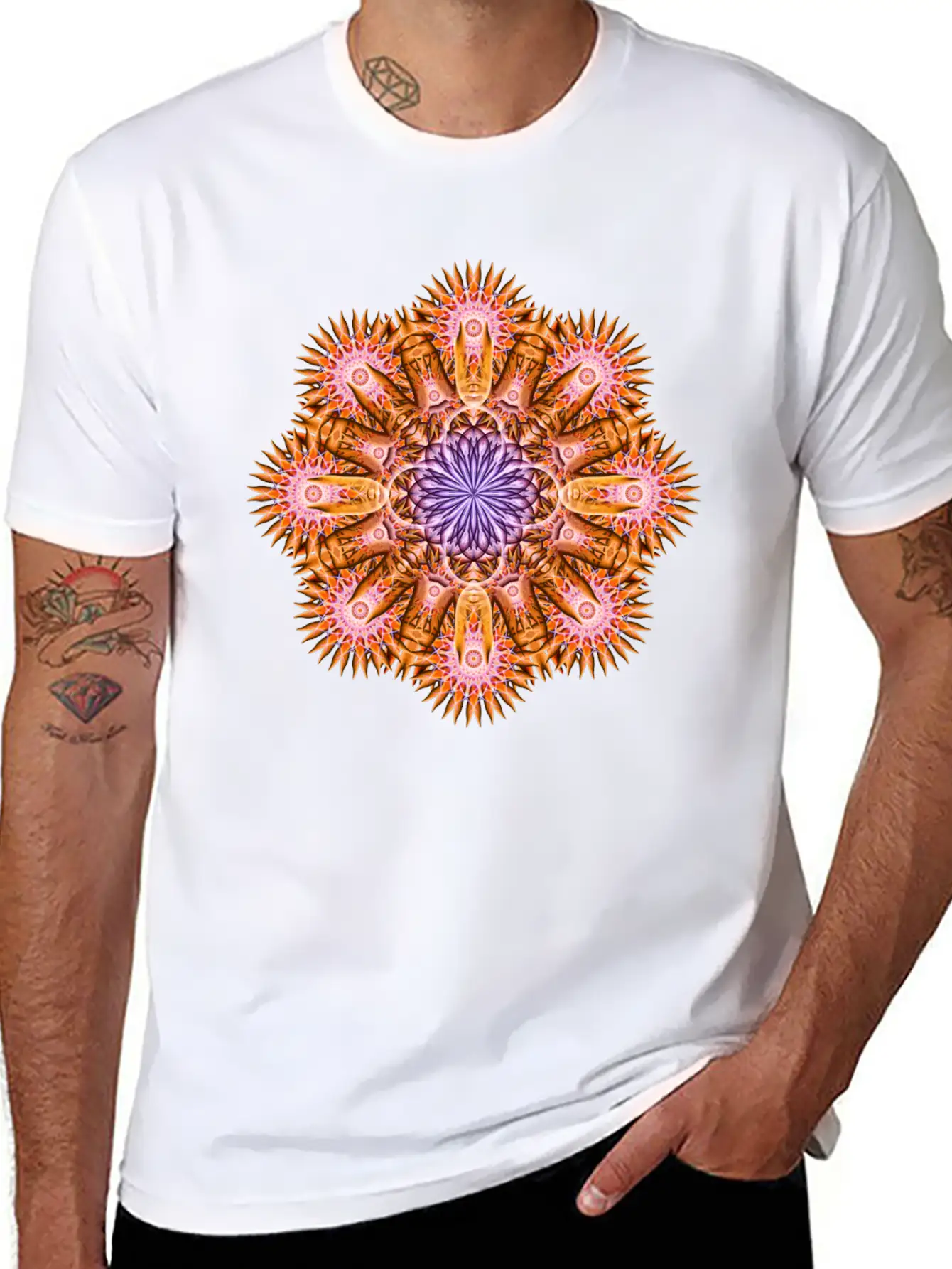 Nucleus Mandala Timeless Short Sleeve Tee – Comfy And Minimalist Design
