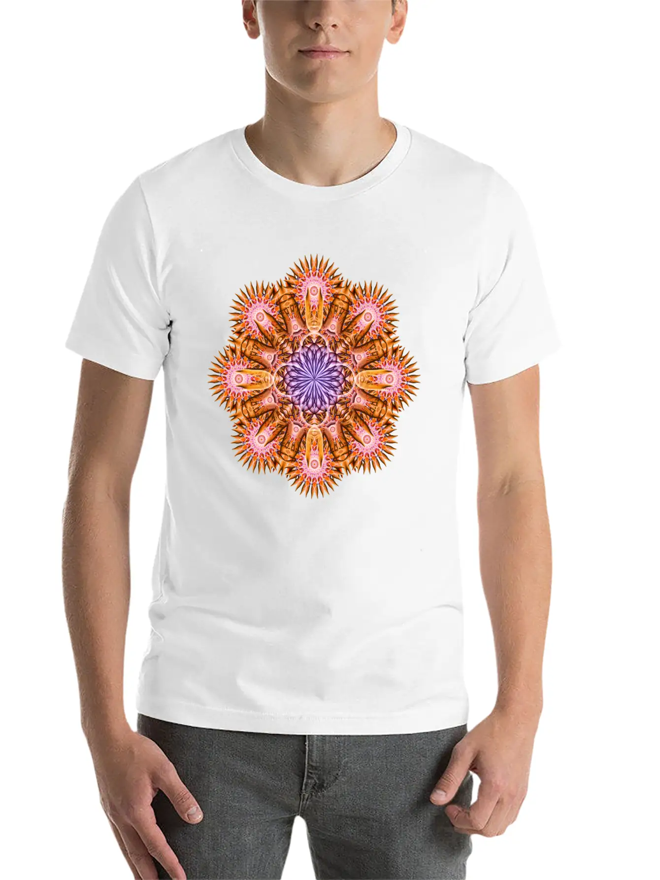 Nucleus Mandala Timeless Short Sleeve Tee – Comfy And Minimalist Design