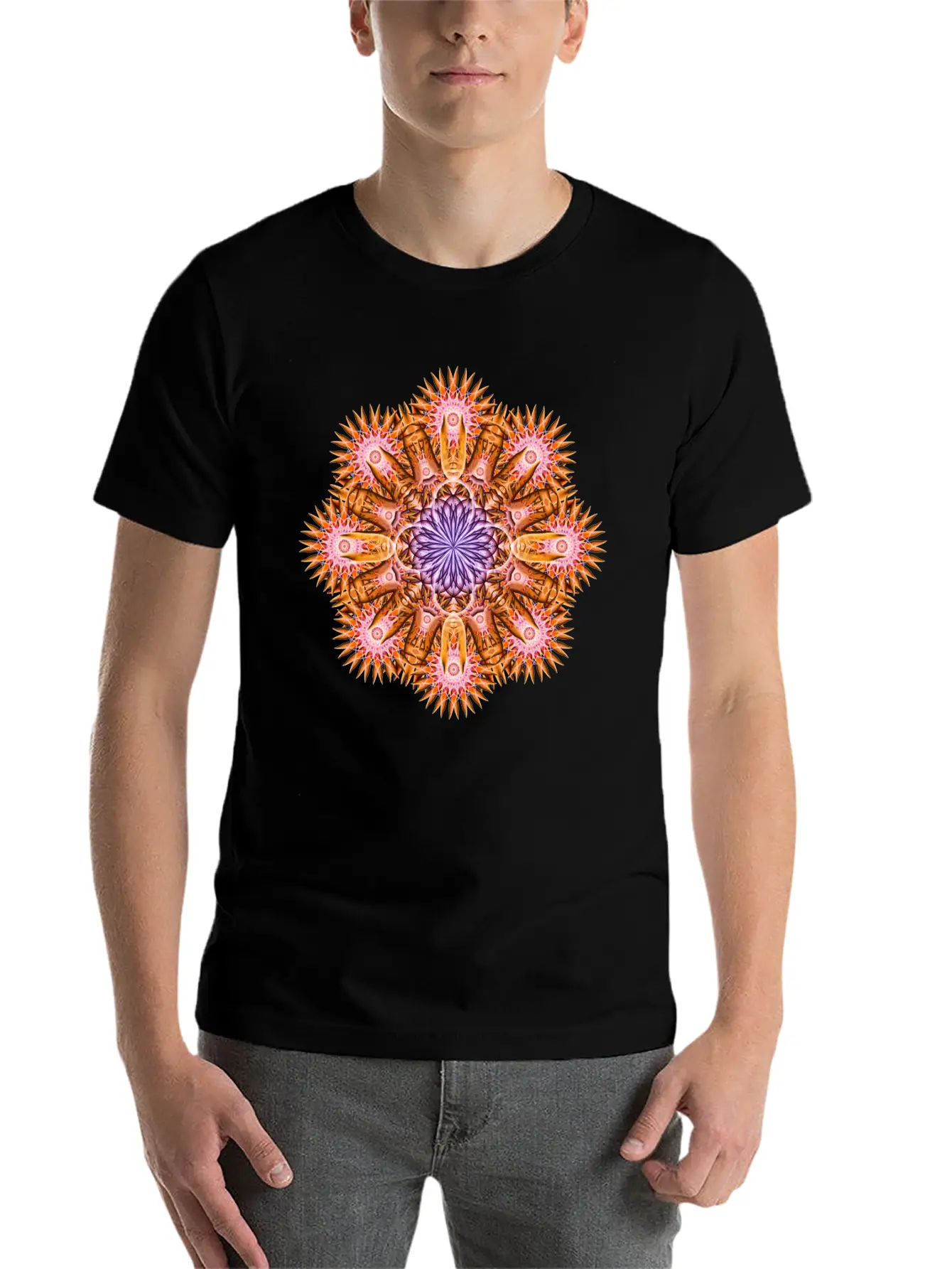 Nucleus Mandala Timeless Short Sleeve Tee – Comfy And Minimalist Design