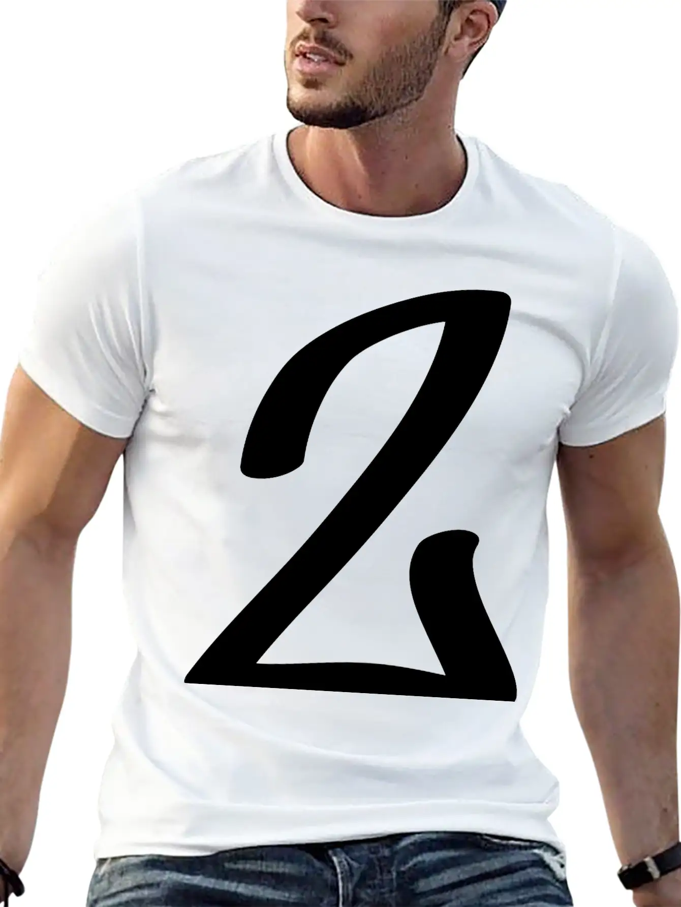 Number 2 Breathable Soft Cotton T-Shirt – Timeless Casual Look