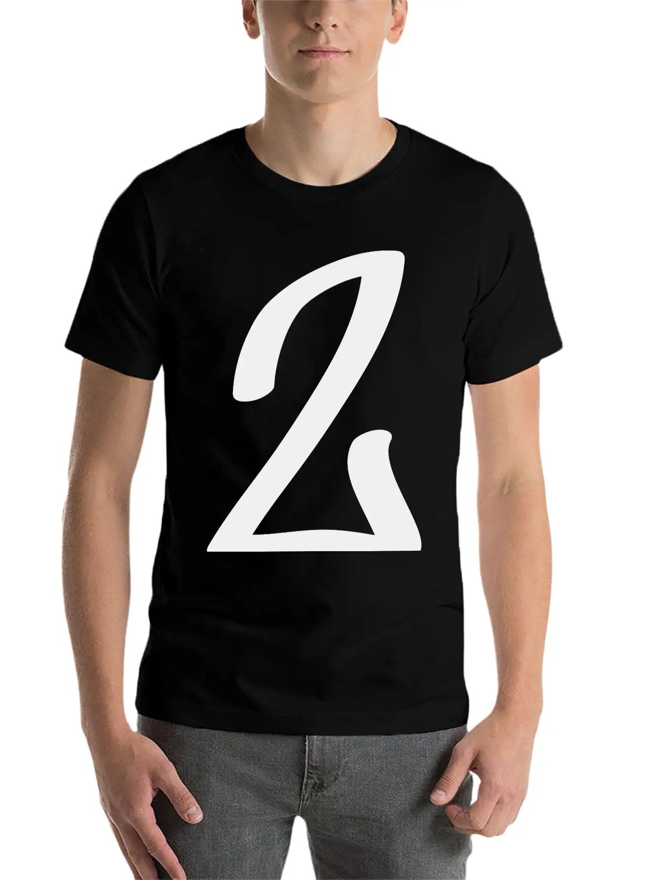Number 2 Breathable Soft Cotton T-Shirt – Timeless Casual Look