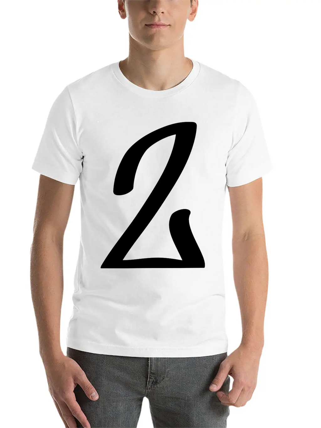 Number 2 Breathable Soft Cotton T-Shirt – Timeless Casual Look