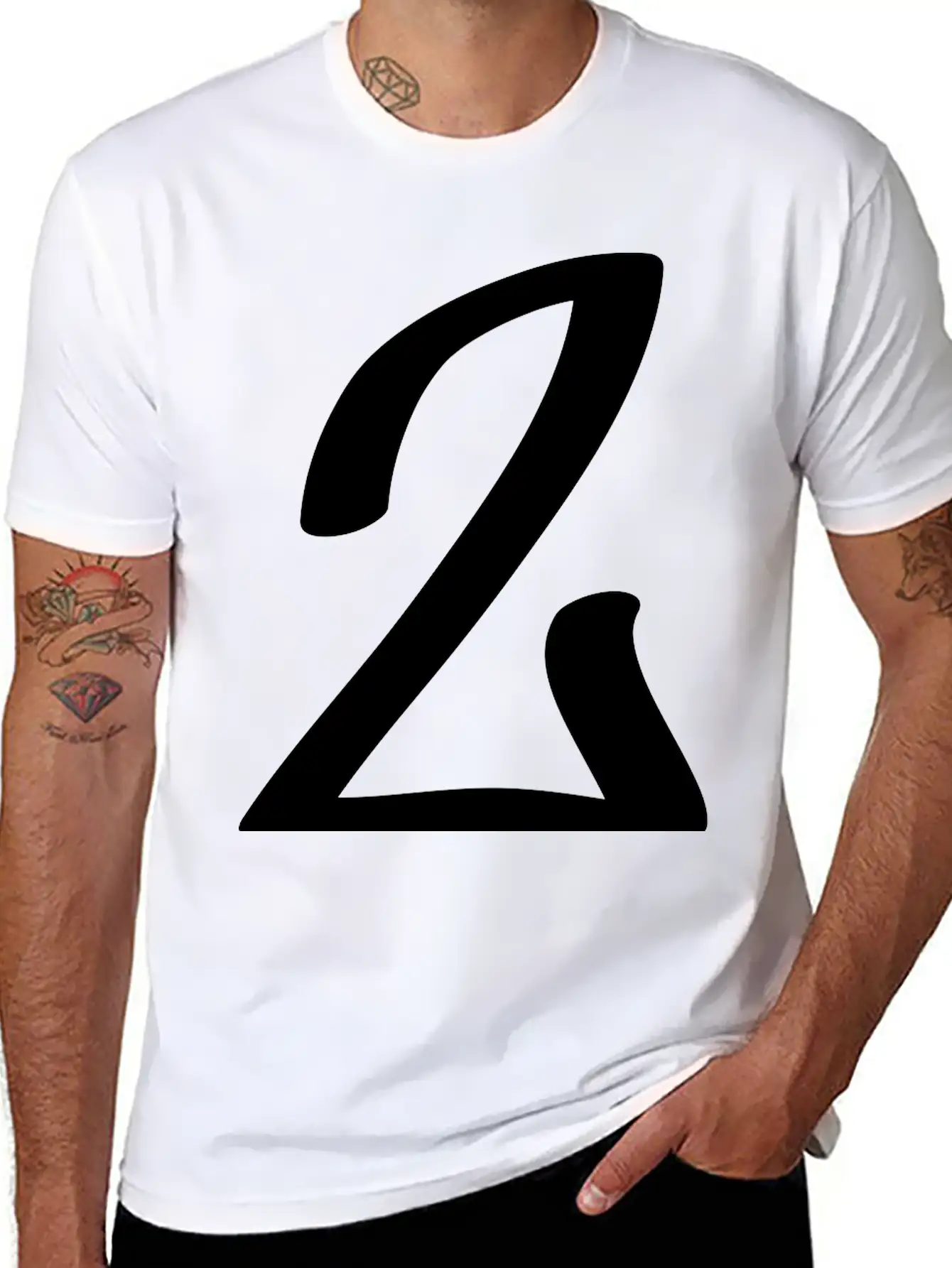 Number 2 Breathable Soft Cotton T-Shirt – Timeless Casual Look