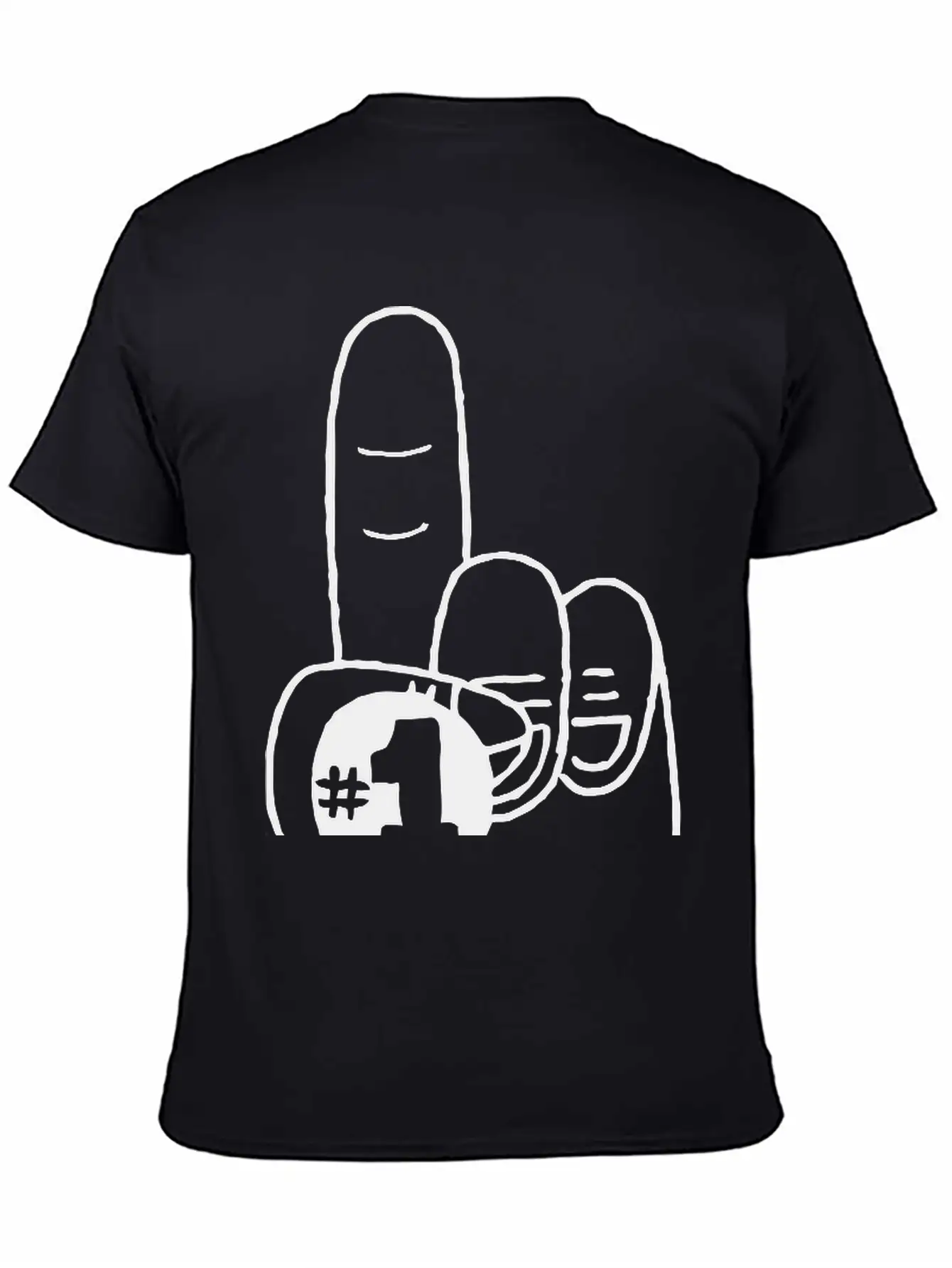 Number One Finger Breathable Graphic T-Shirt – Perfect For Casual Days