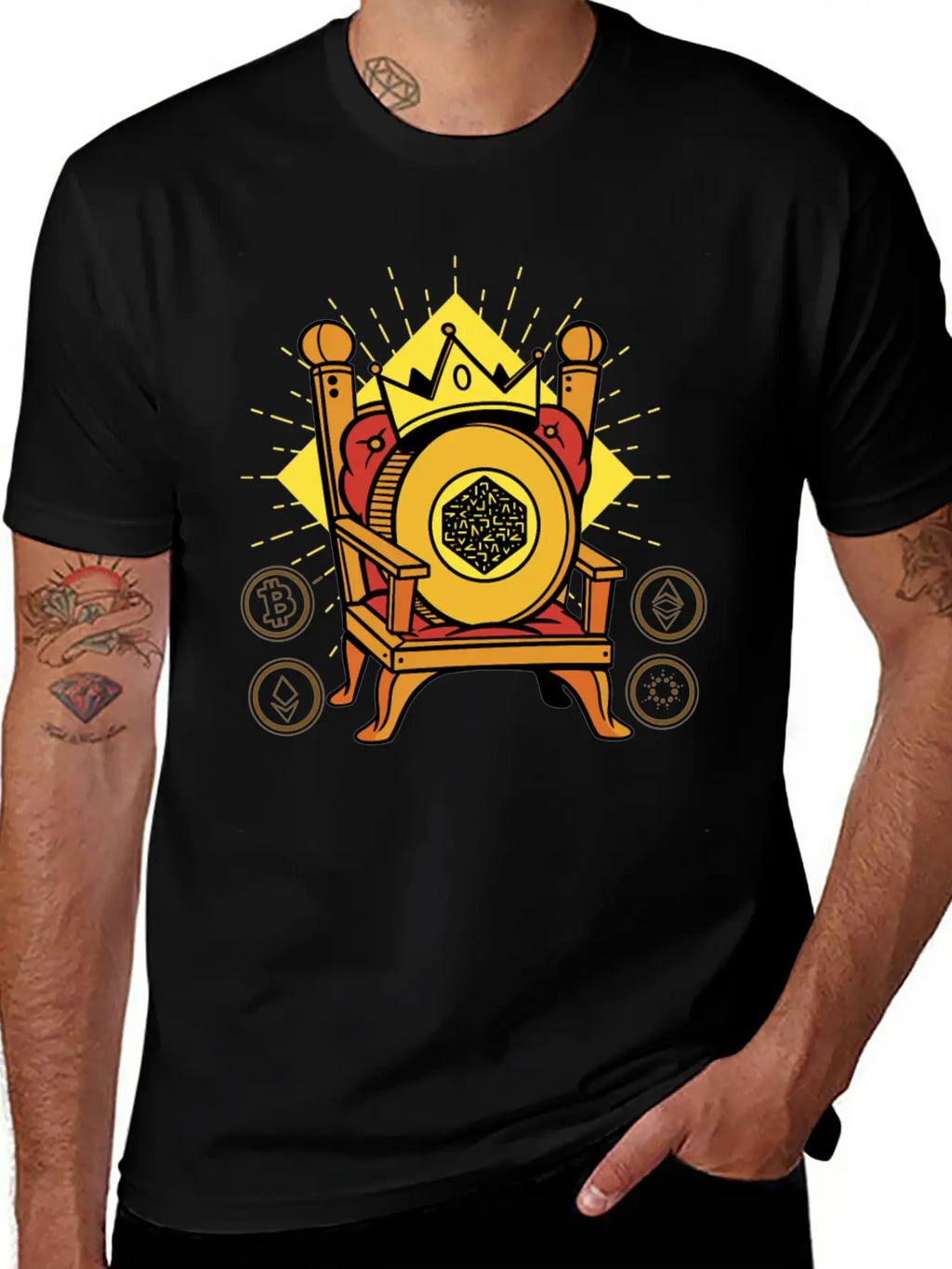 Numeraire Is King Crypto Essential Cotton Tee For Daily Outfits – Unisex Style