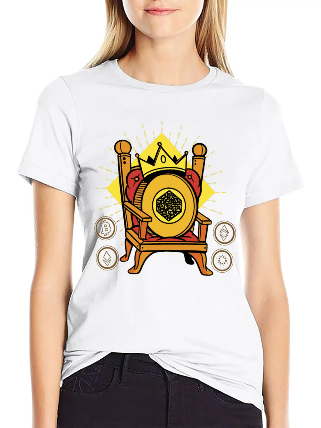 Numeraire Is King Crypto Essential Cotton Tee For Daily Outfits – Unisex Style