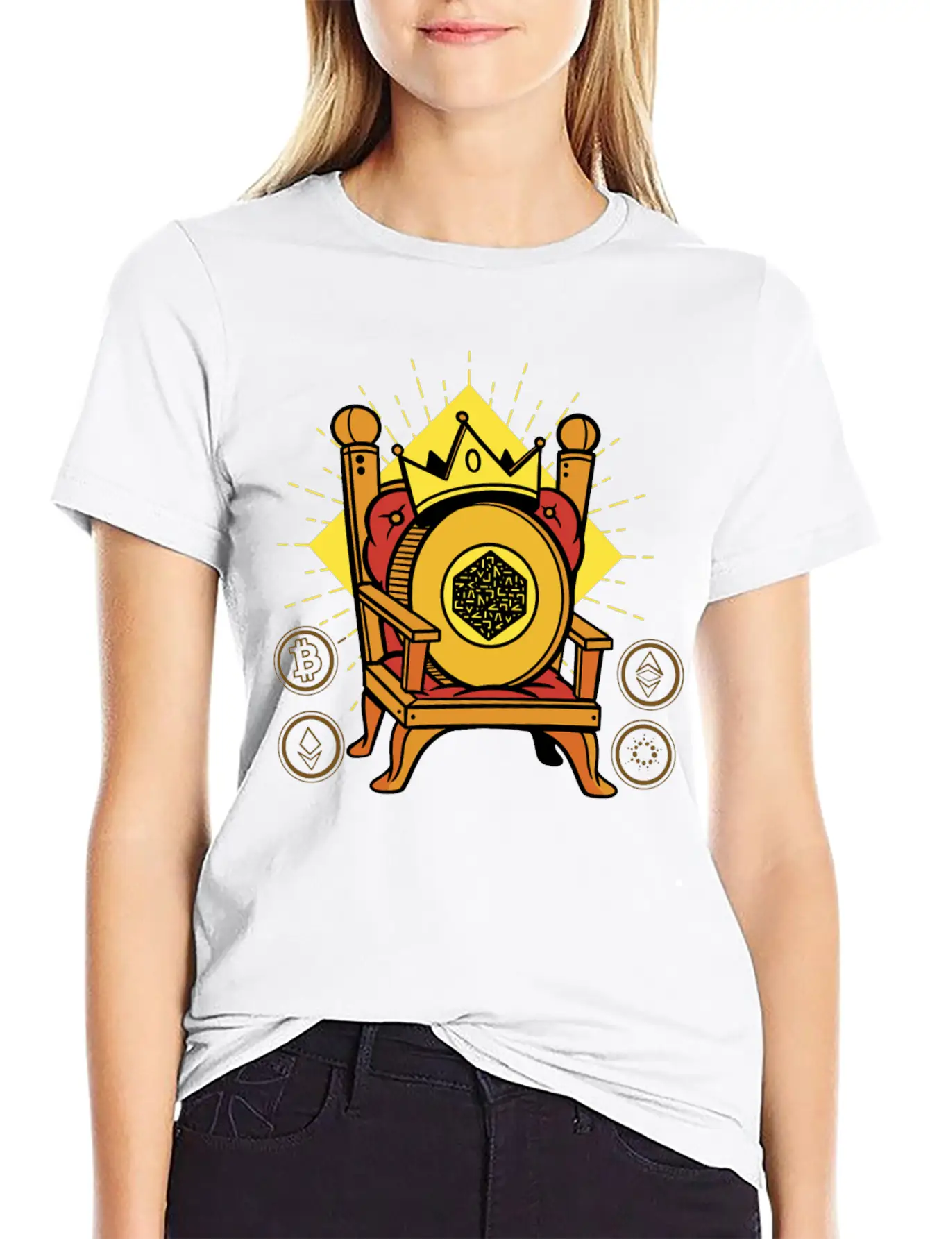 Numeraire Is King Crypto Essential Cotton Tee For Daily Outfits – Unisex Style