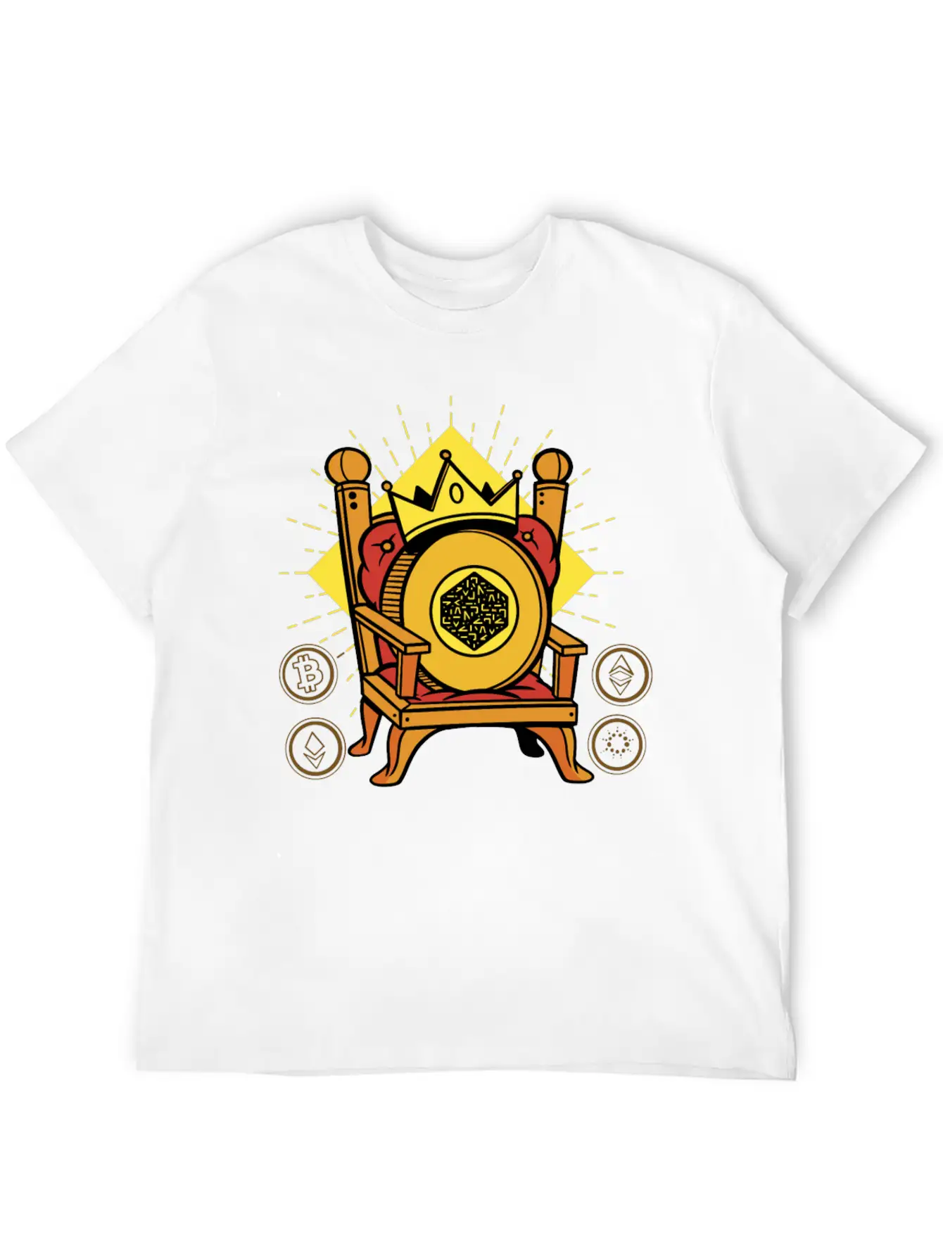 Numeraire Is King Crypto Essential Cotton Tee For Daily Outfits – Unisex Style