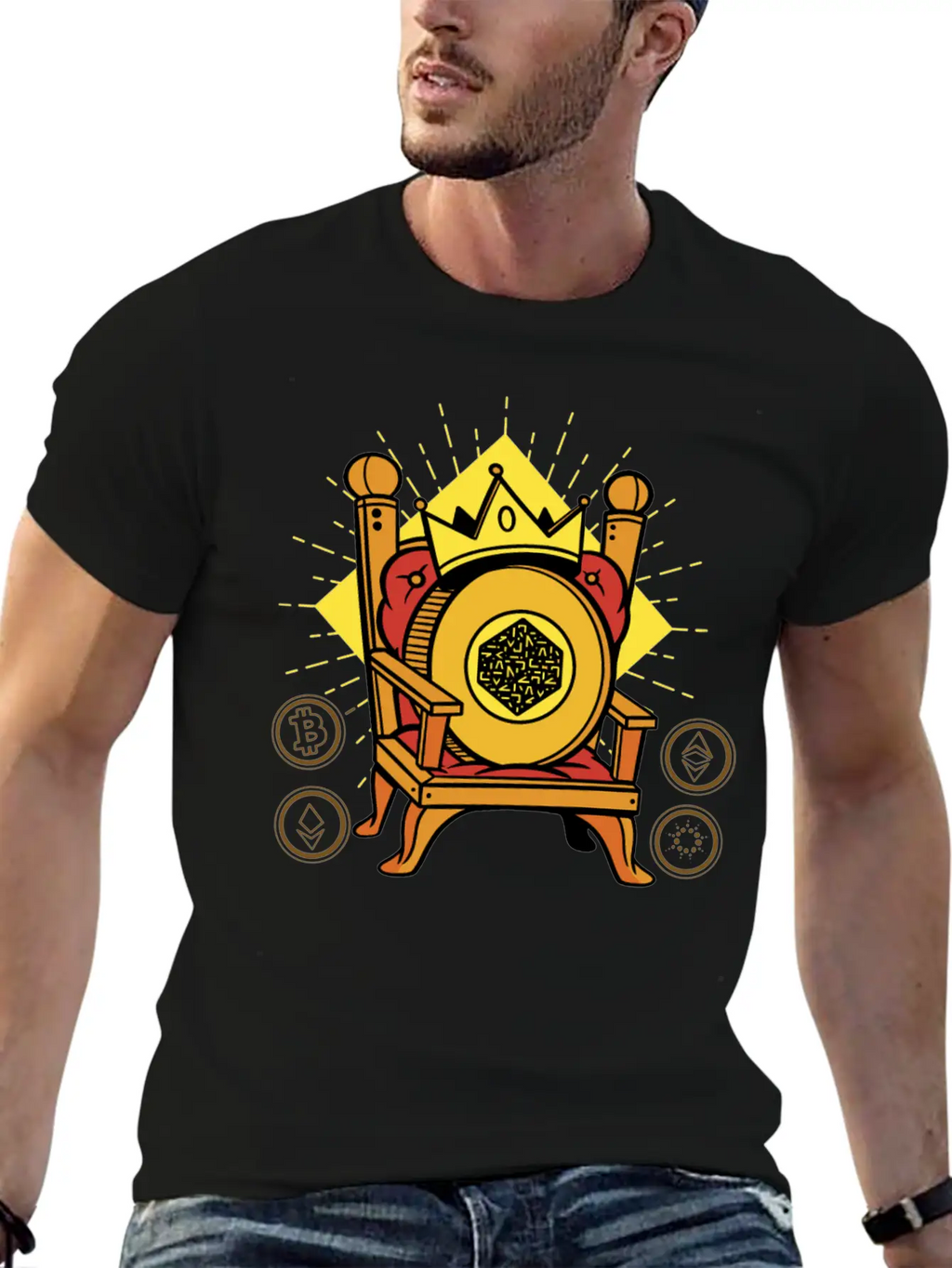 Numeraire Is King Crypto Essential Cotton Tee For Daily Outfits – Unisex Style