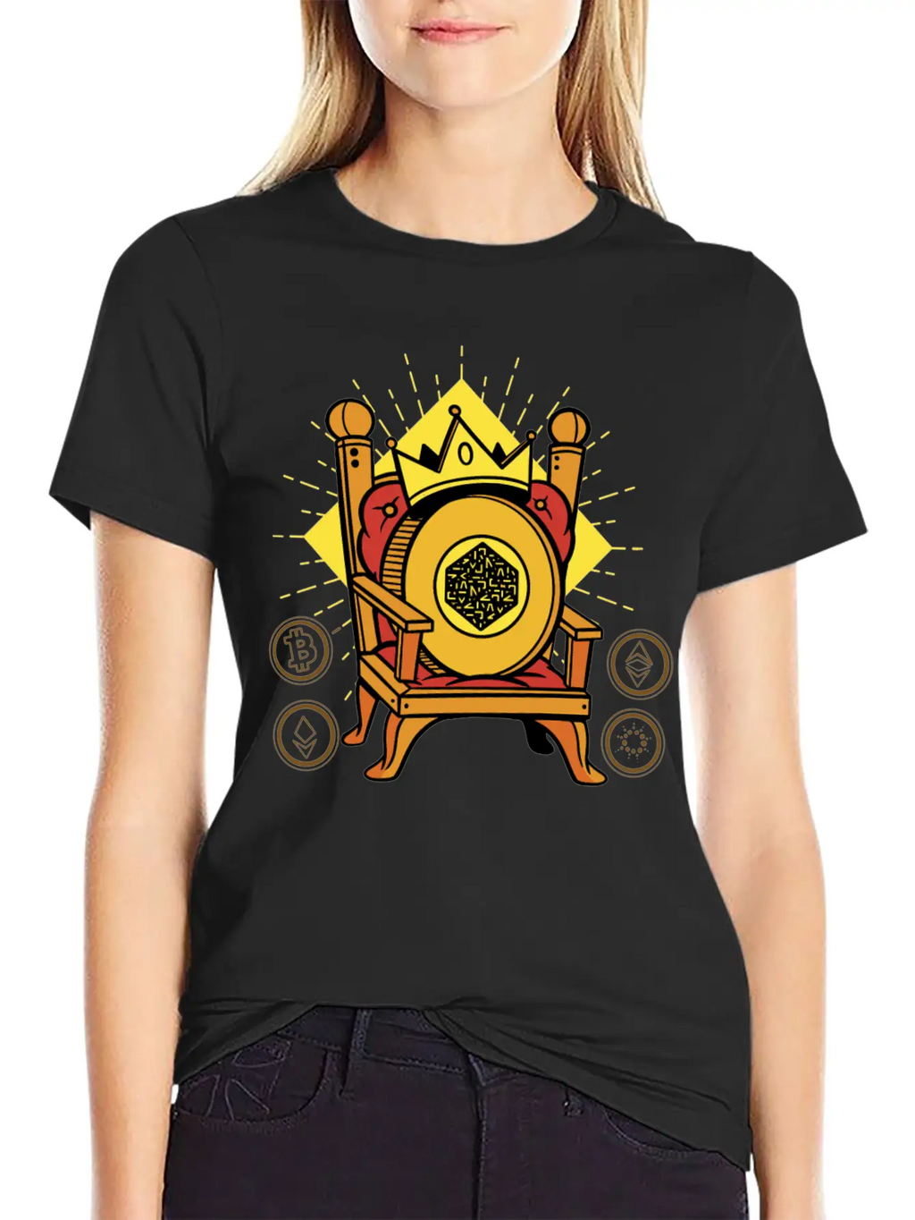 Numeraire Is King Crypto Essential Cotton Tee For Daily Outfits – Unisex Style