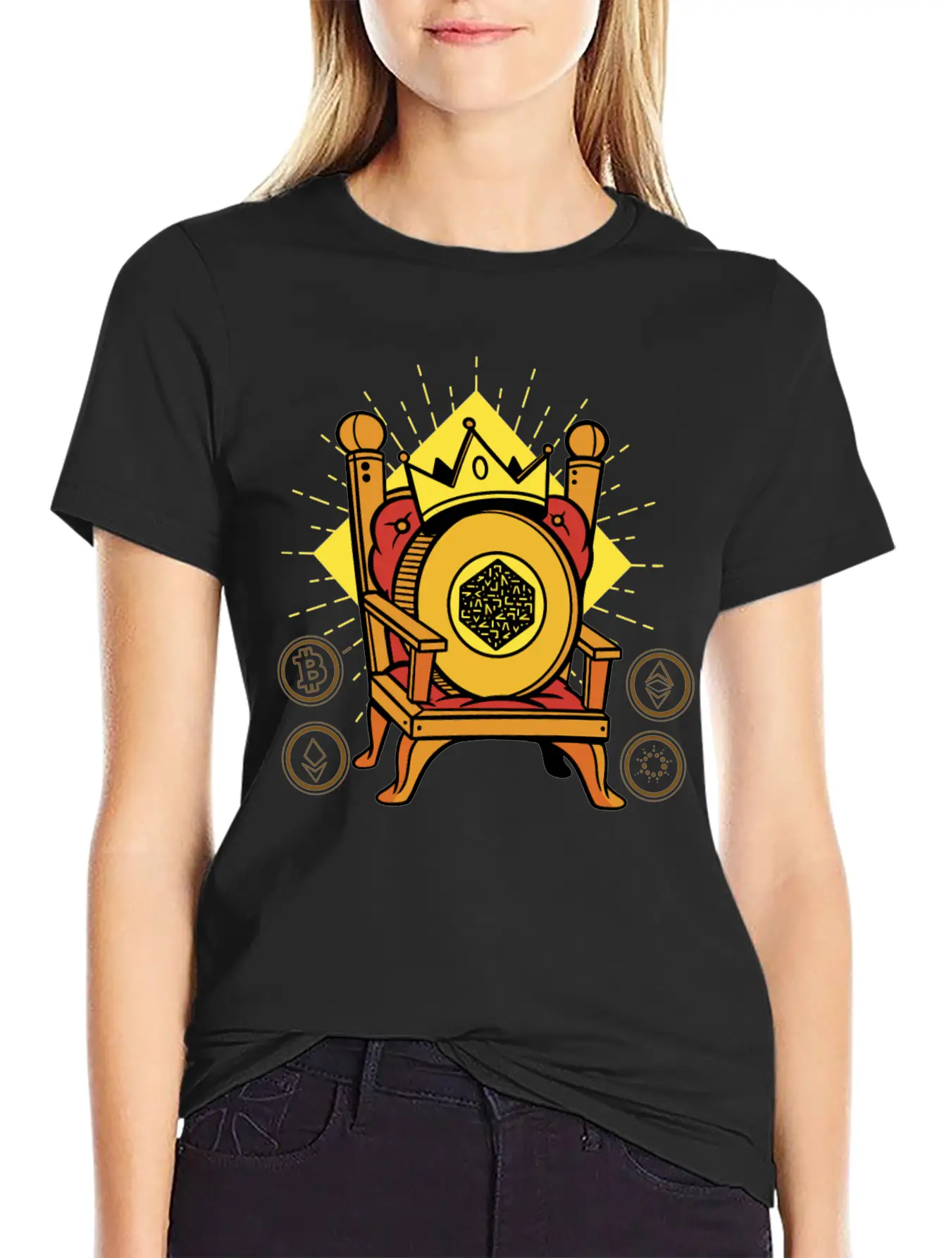 Numeraire Is King Crypto Essential Cotton Tee For Daily Outfits – Unisex Style