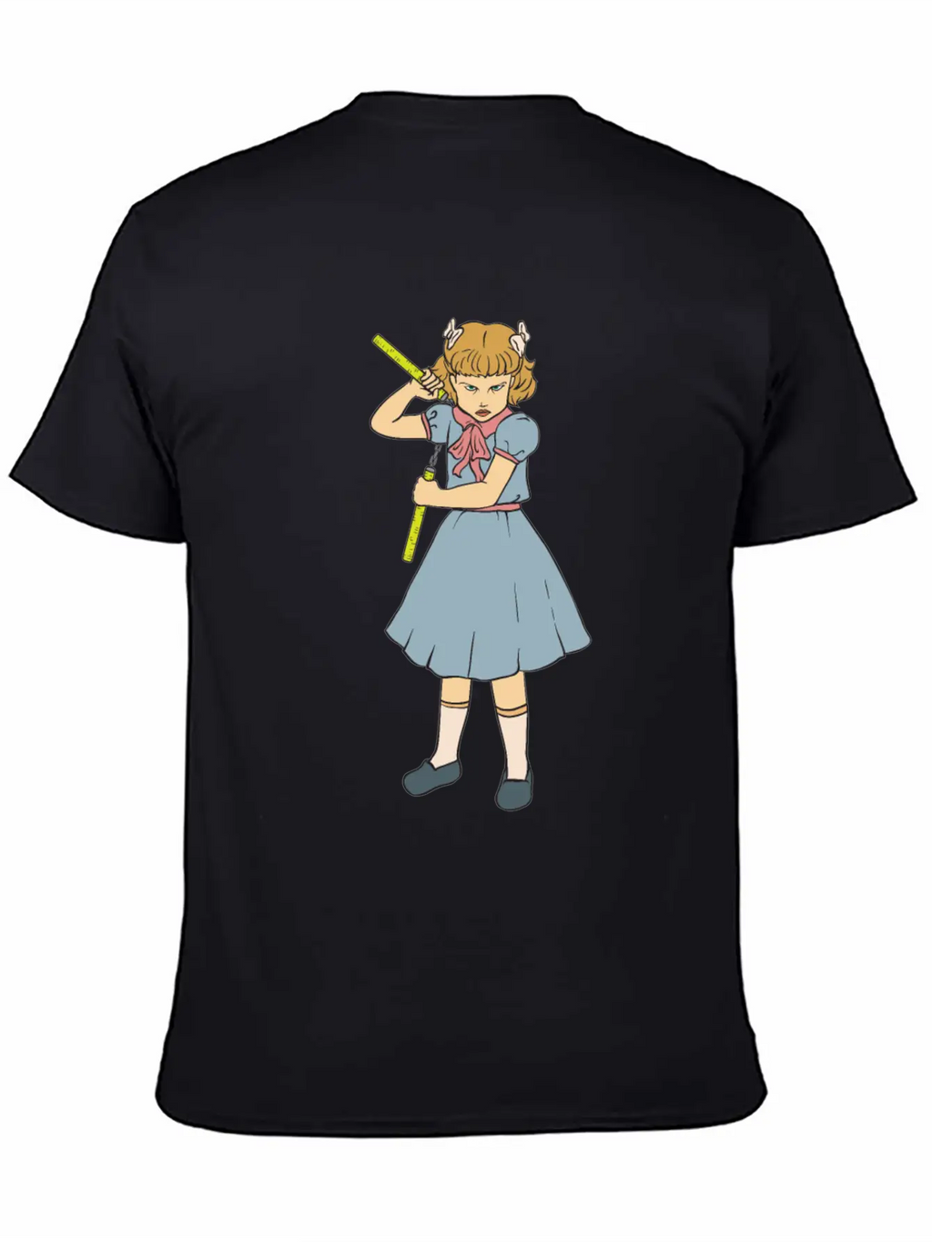 Nunchaku Girl - Clementine - Punk Goth Horror Fan Timeless Short Sleeve Tee – Comfy And Minimalist Design