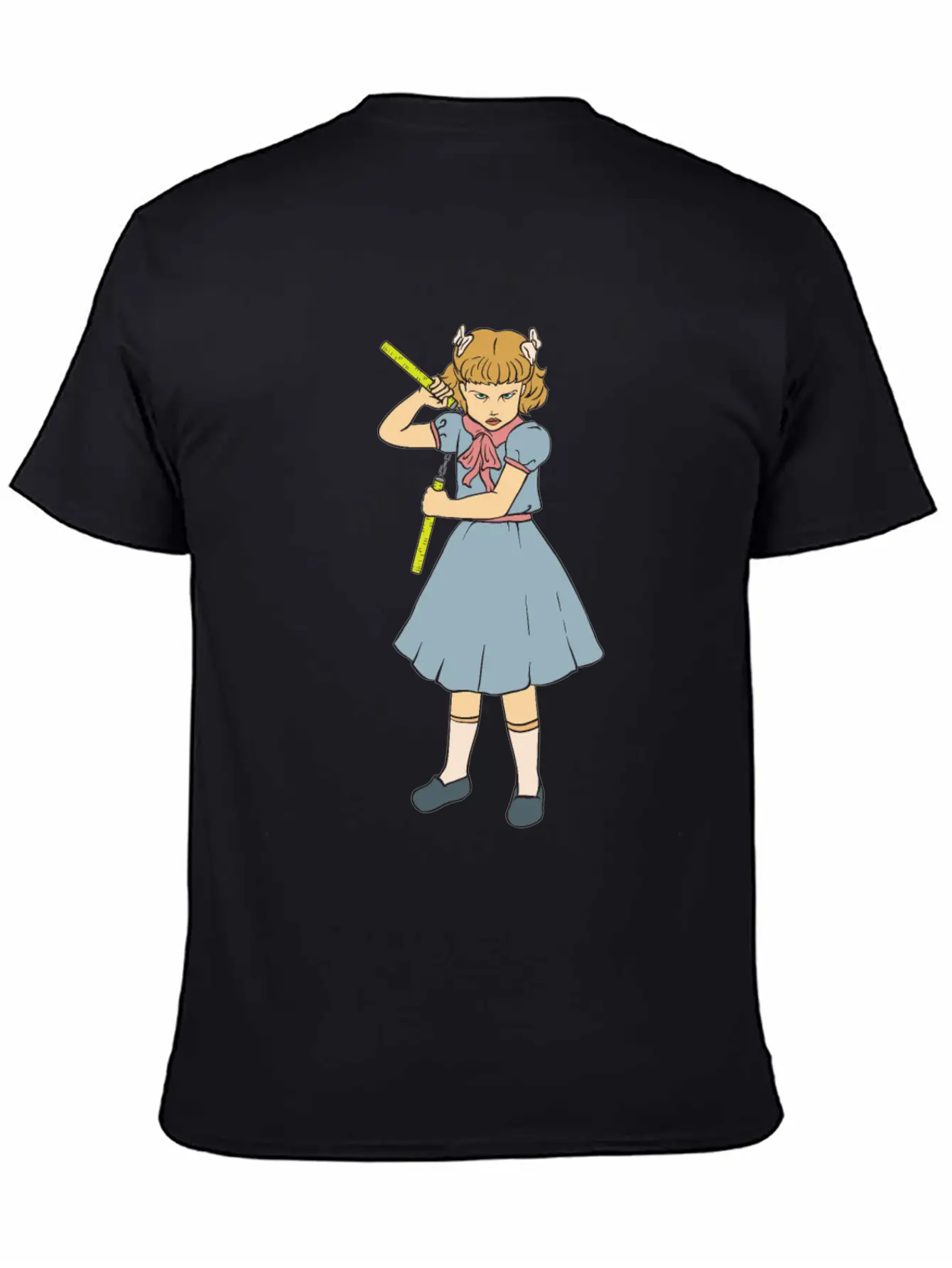Nunchaku Girl - Clementine - Punk Goth Horror Fan Timeless Short Sleeve Tee – Comfy And Minimalist Design