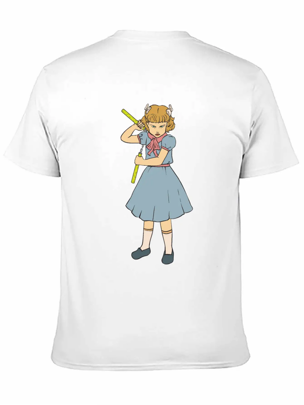 Nunchaku Girl - Clementine - Punk Goth Horror Fan Timeless Short Sleeve Tee – Comfy And Minimalist Design