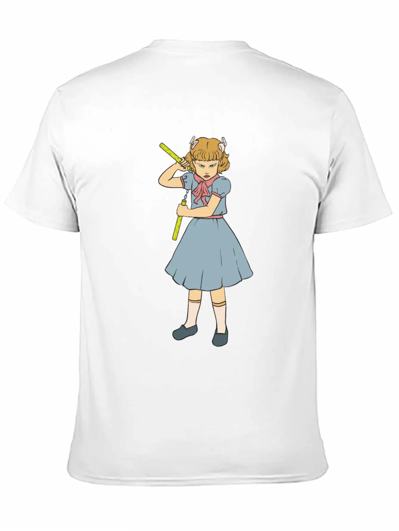 Nunchaku Girl - Clementine - Punk Goth Horror Fan Timeless Short Sleeve Tee – Comfy And Minimalist Design