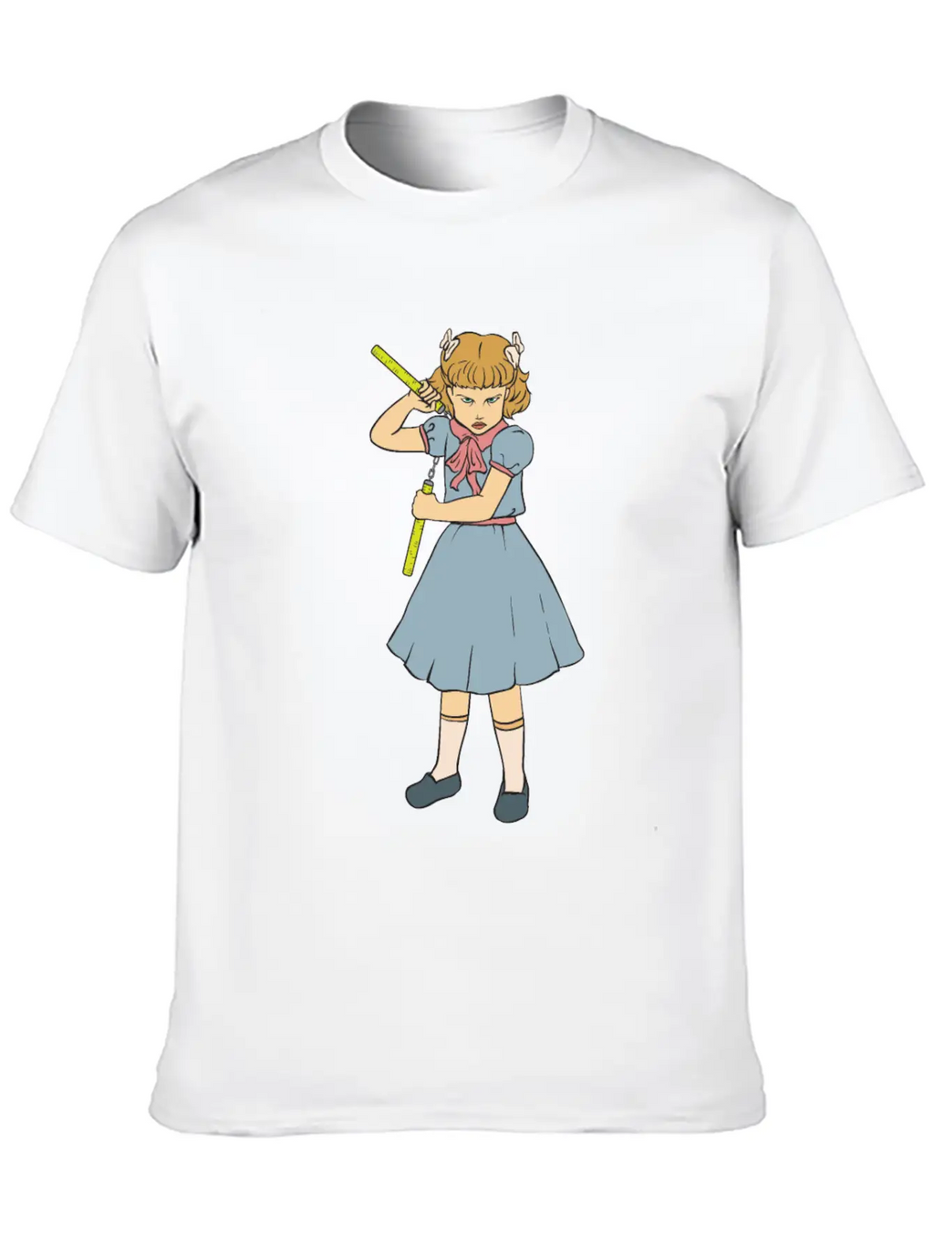Nunchaku Girl - Clementine - Punk Goth Horror Fan Timeless Short Sleeve Tee – Comfy And Minimalist Design