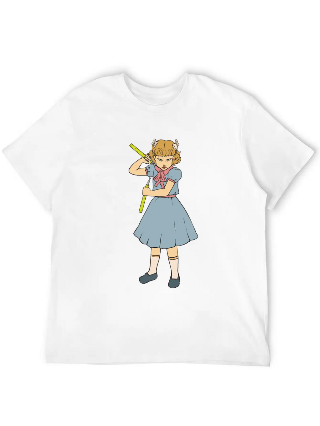 Nunchaku Girl - Clementine - Punk Goth Horror Fan Timeless Short Sleeve Tee – Comfy And Minimalist Design