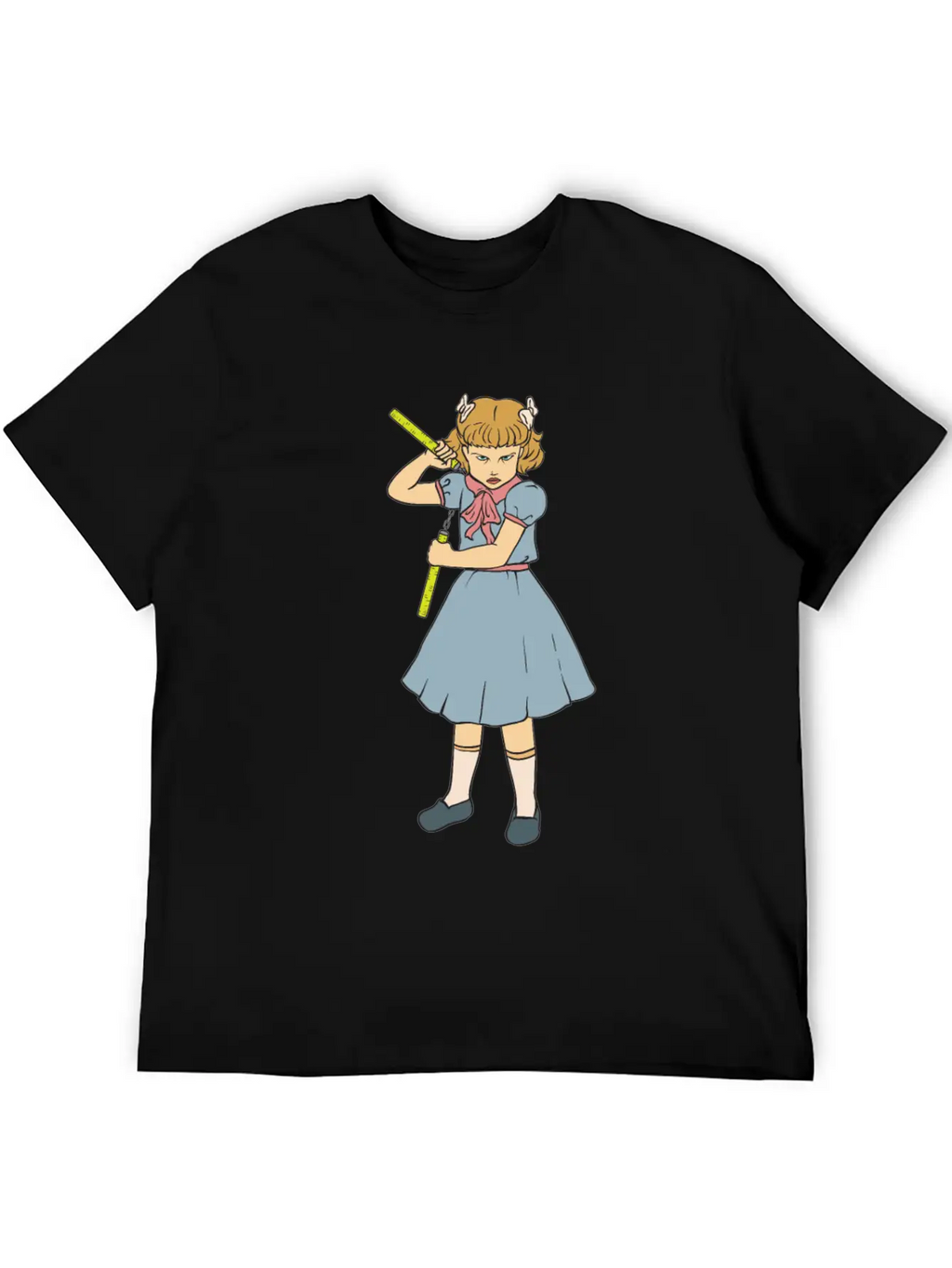Nunchaku Girl - Clementine - Punk Goth Horror Fan Timeless Short Sleeve Tee – Comfy And Minimalist Design
