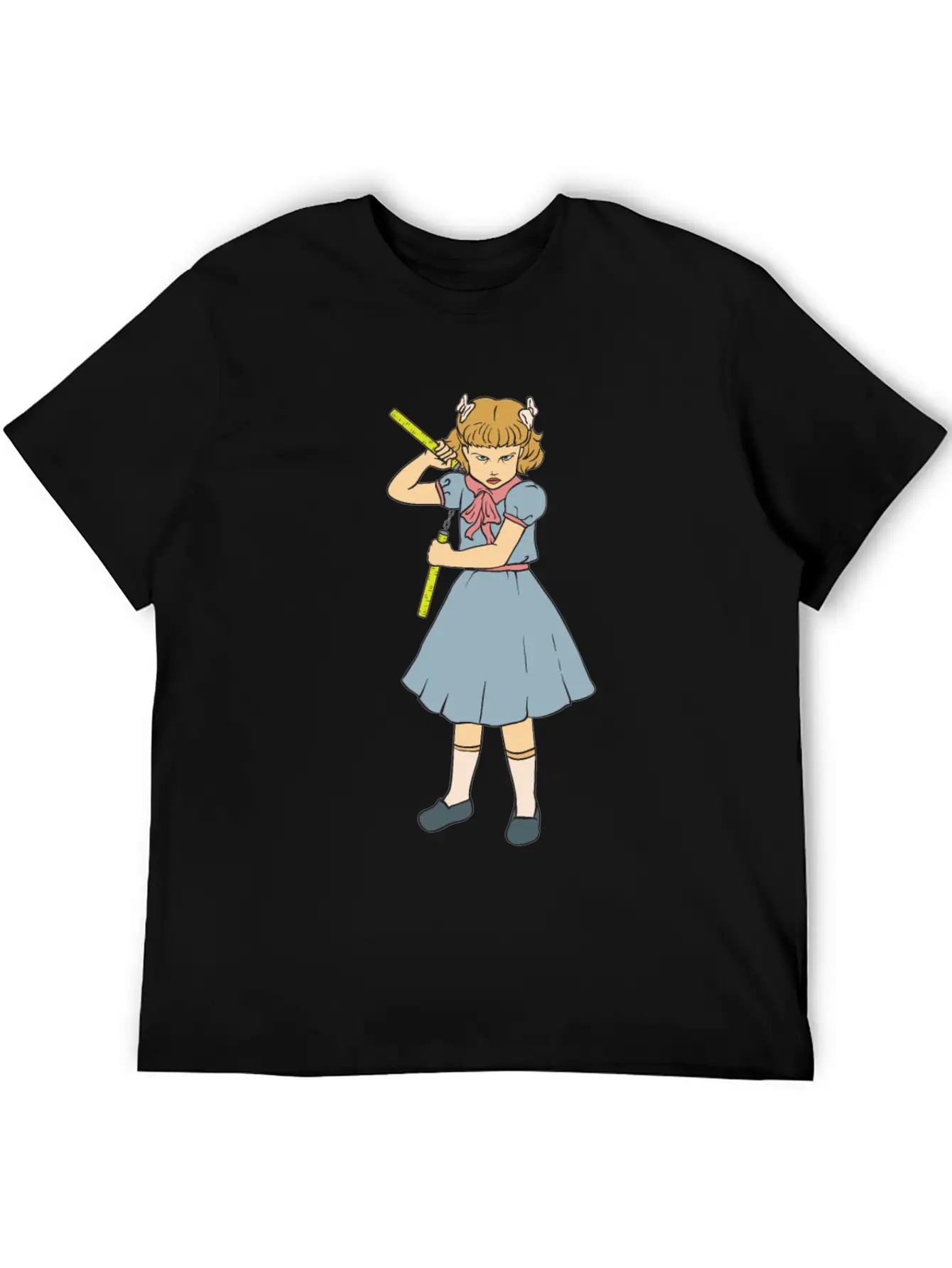 Nunchaku Girl - Clementine - Punk Goth Horror Fan Timeless Short Sleeve Tee – Comfy And Minimalist Design