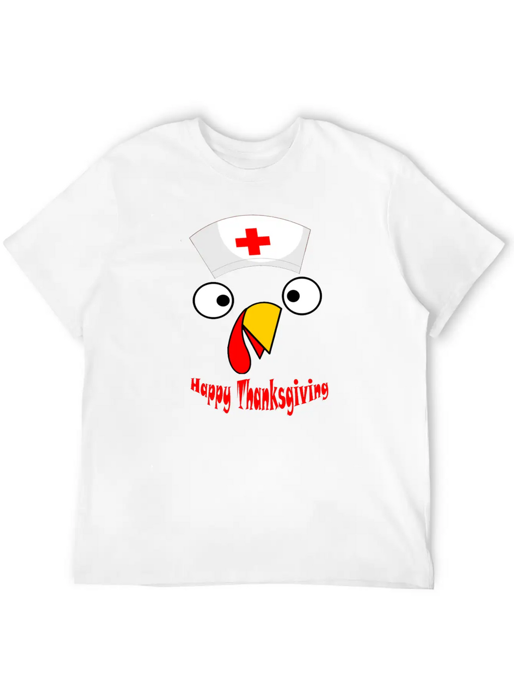 Nurse Happy Thanksgiving Turkey Timeless Short Sleeve Tee – Comfy And Minimalist Design