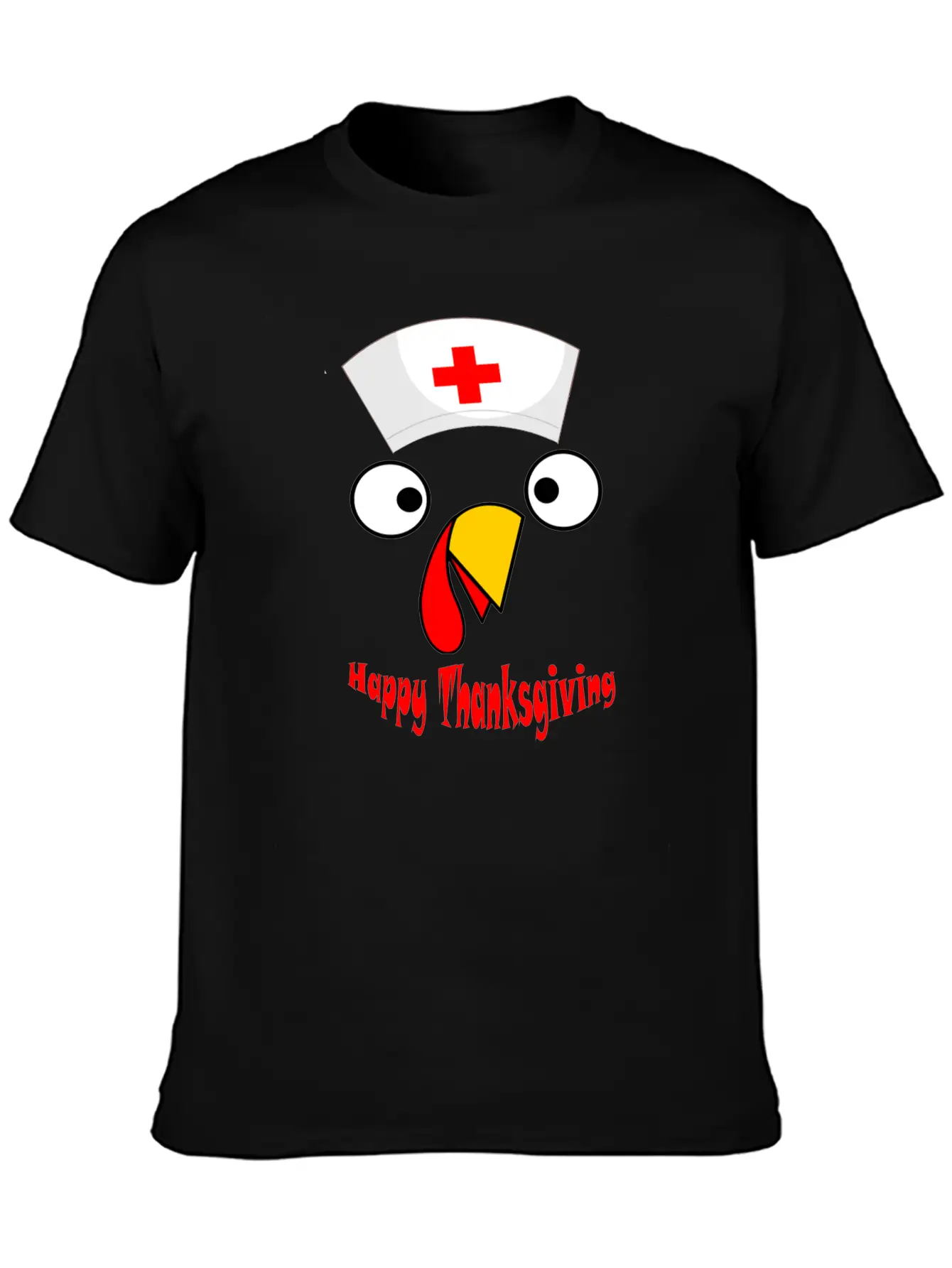 Nurse Happy Thanksgiving Turkey Timeless Short Sleeve Tee – Comfy And Minimalist Design