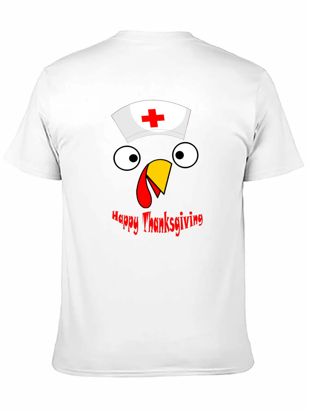 Nurse Happy Thanksgiving Turkey Timeless Short Sleeve Tee – Comfy And Minimalist Design