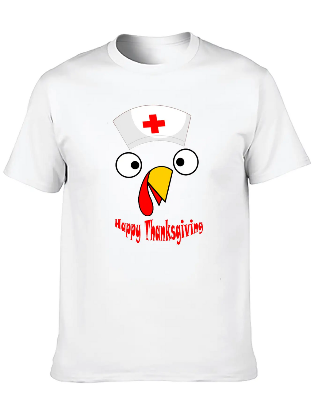 Nurse Happy Thanksgiving Turkey Timeless Short Sleeve Tee – Comfy And Minimalist Design