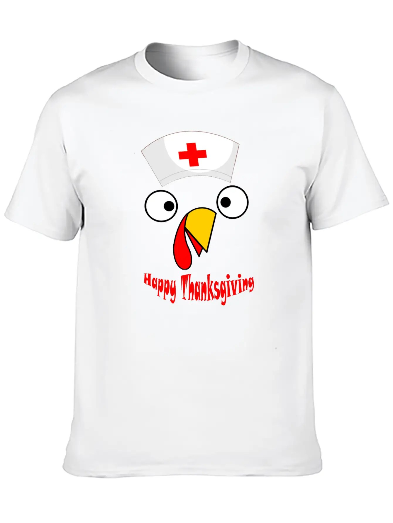Nurse Happy Thanksgiving Turkey Timeless Short Sleeve Tee – Comfy And Minimalist Design